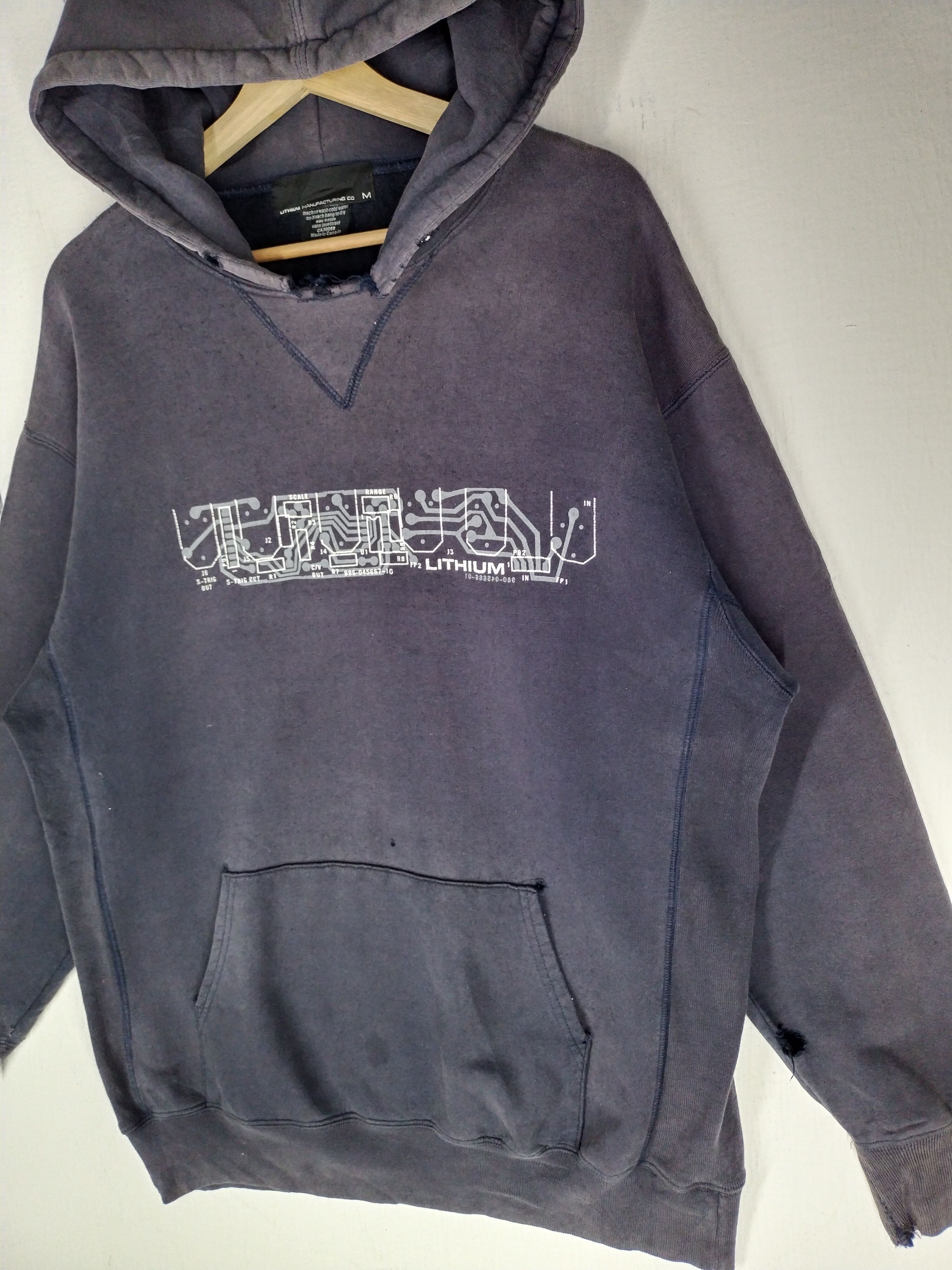 Lithium × Vintage RARE 🔥 Vtg Lithium Manufacturing Co Hoodie Size US M / EU 48-50 / 2 - 2 Thumbnail
