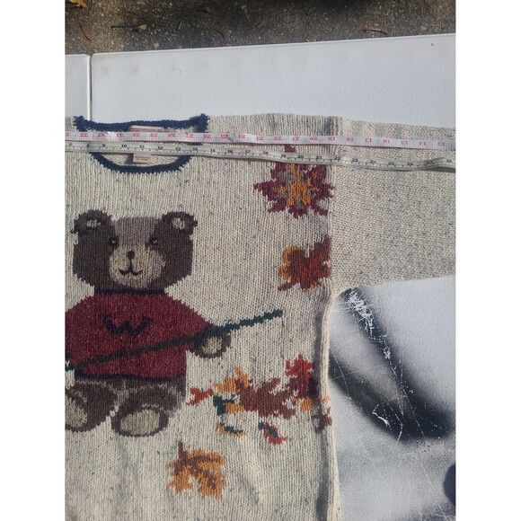 Woolrich Woolen Mills Vtg Woolrich Fall Teddy Bear Crewneck Wool Sweater Autumn Size S / US 4 / IT 40 - 11 Thumbnail