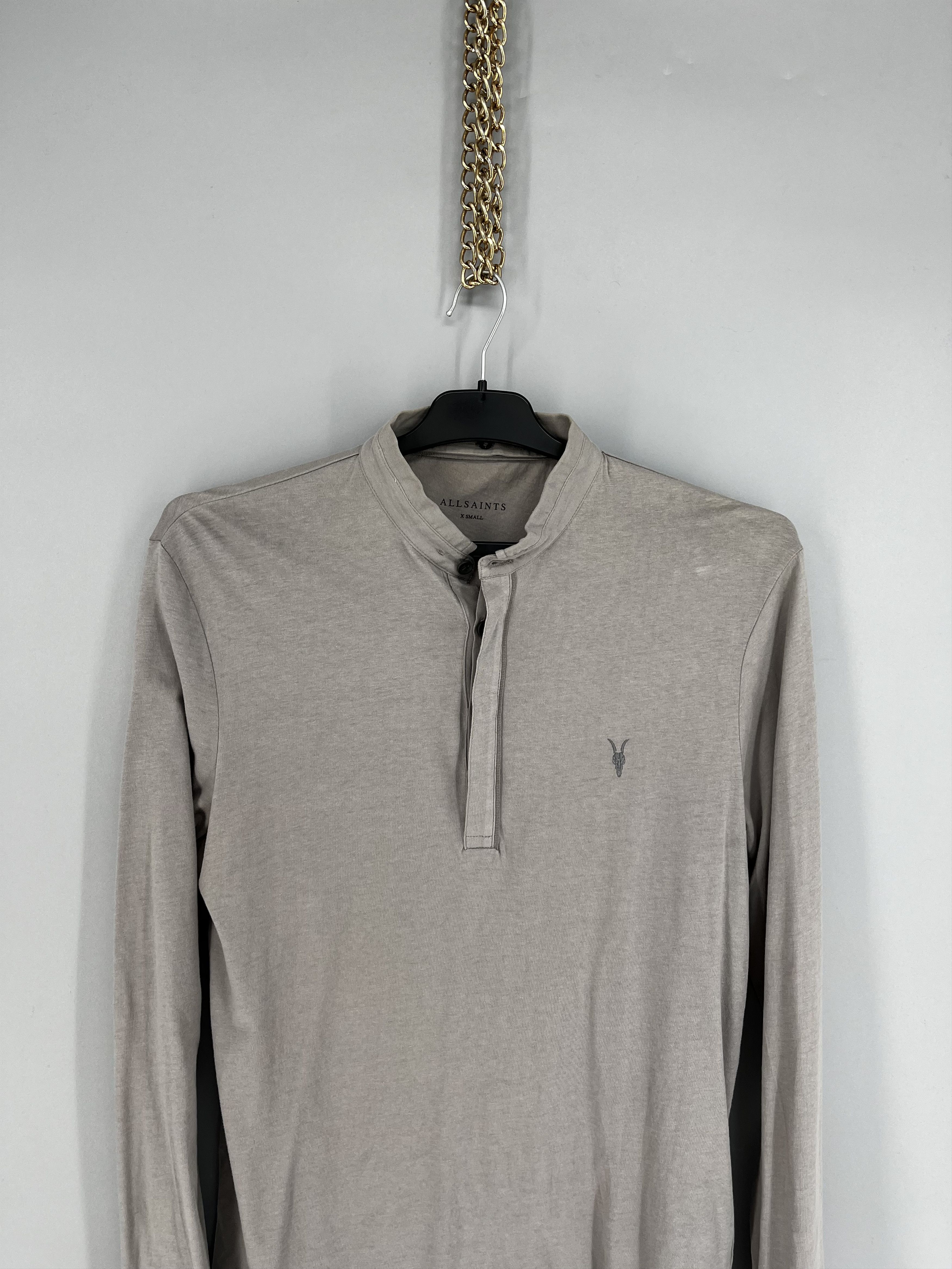 Allsaints Vintage Basic Allsaints Mini Logo Basic Tee Old Money Size US XS / EU 42 / 0 - 6 Thumbnail