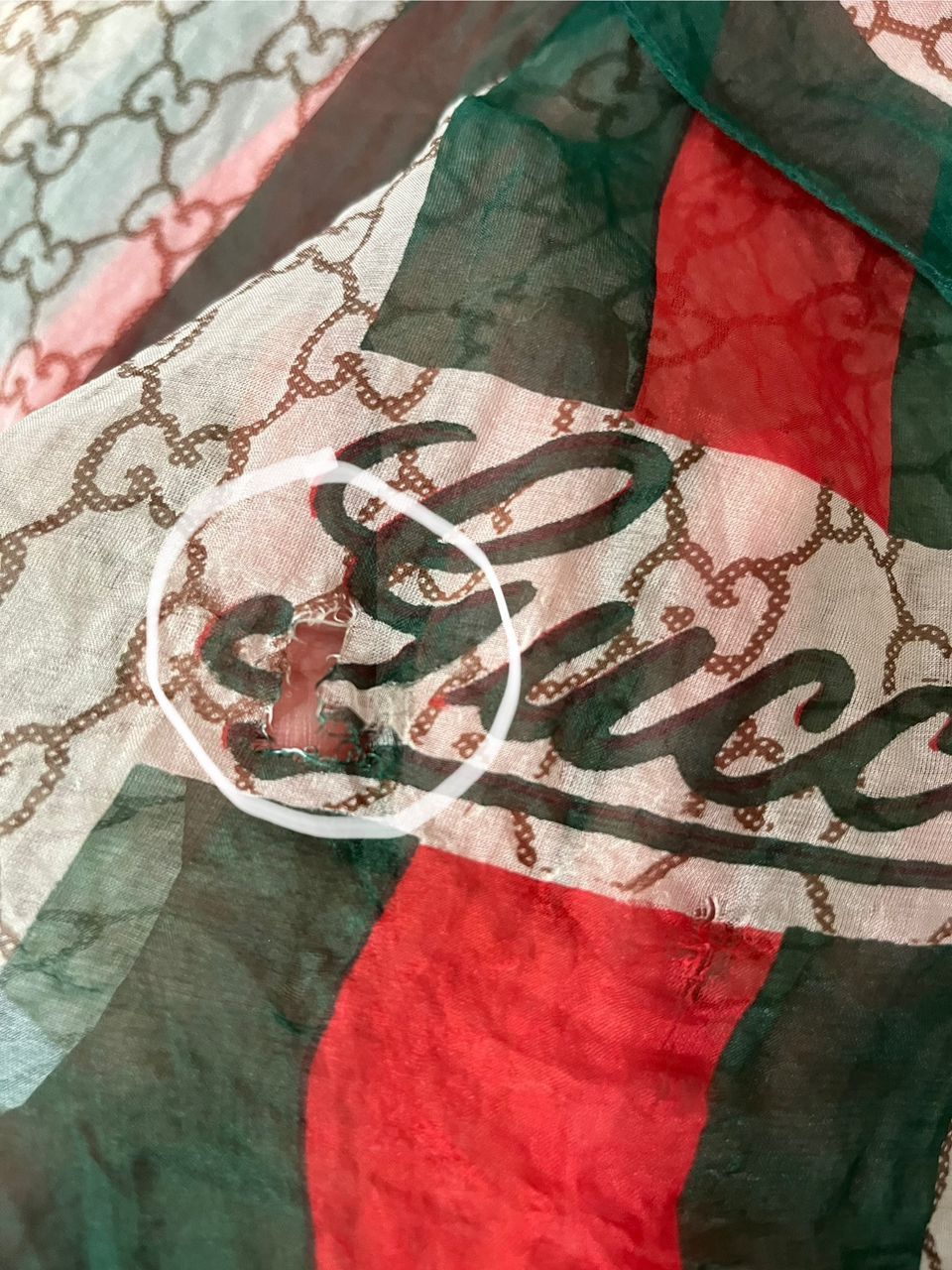 Gucci Authentic Gucci GG Monogram Scarf TIER OFF Size ONE SIZE - 8 Thumbnail