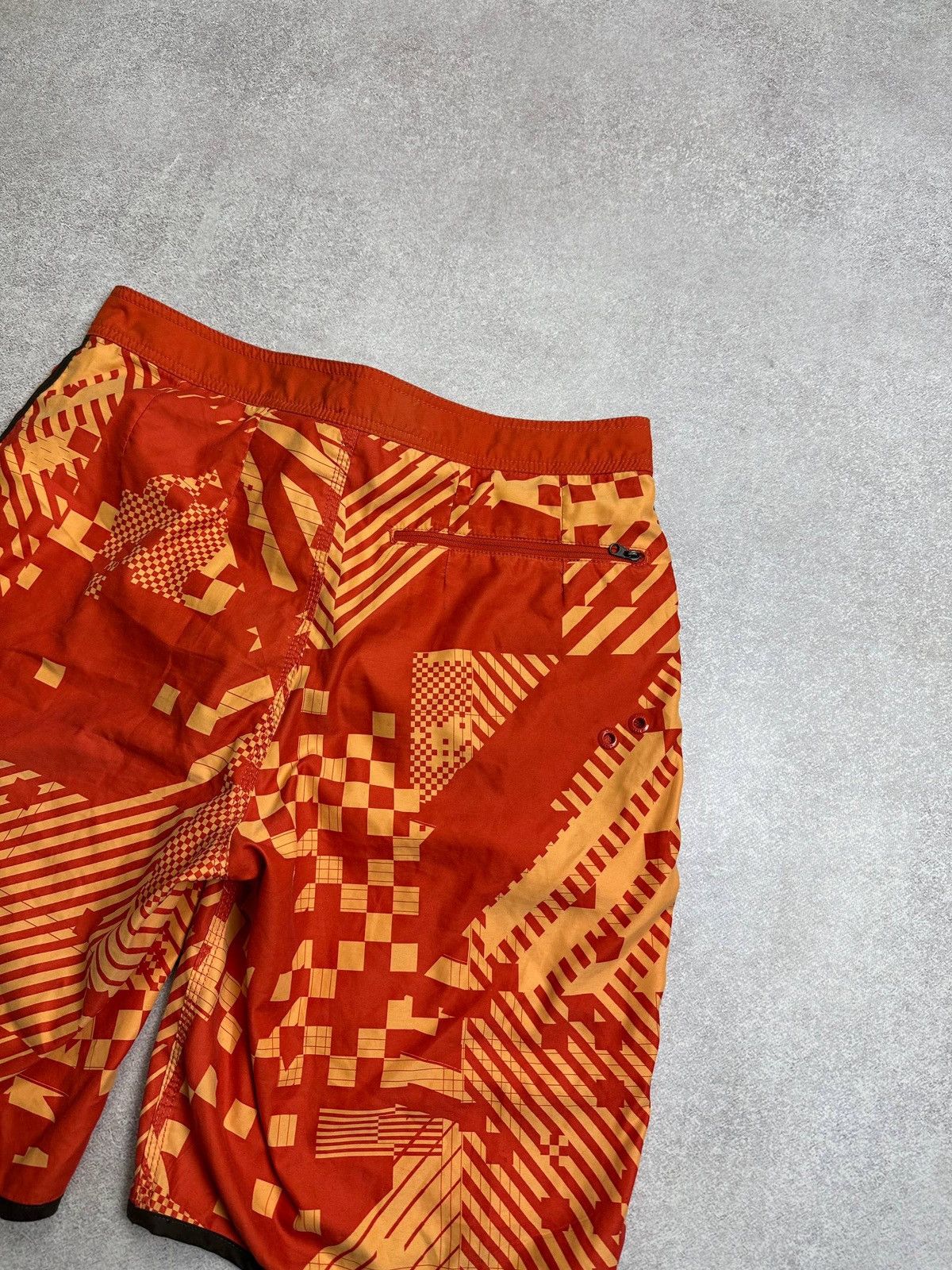 Nike Vintage Nike Swoosh Orange Swimming Shorts Rare Size US 32 / EU 48 - 4 Thumbnail