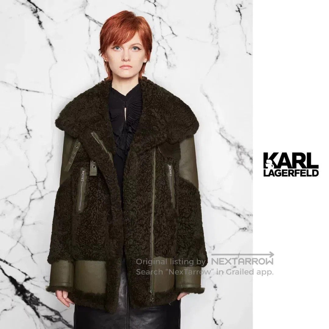 Karl Lagerfeld Karl Lagerfeld Classic Sheepskin Coat. Size M / US 6-8 / IT 42-44 - 1 Thumbnail