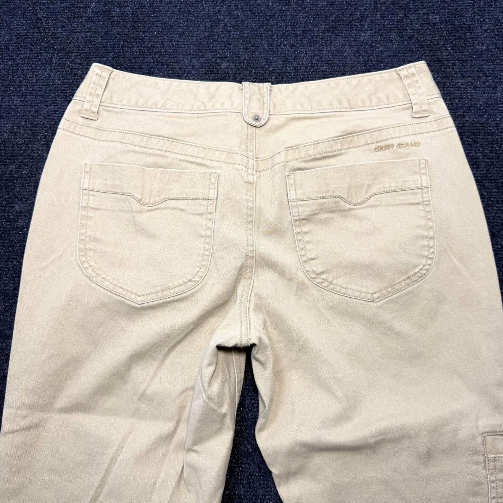 DKNY DKNY Jeans Cargo Capri Pants Womens 6 Beige Twill Stretch Pockets Casual Summer Size 28" / US 6 / IT 42 - 3 Thumbnail