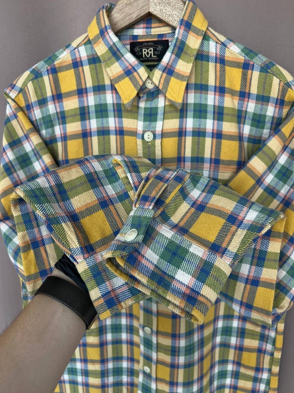 RRL Ralph Lauren RRL Double Ralph Flannel Button Shirt Mens Size M Size US M / EU 48-50 / 2 - 9 Thumbnail