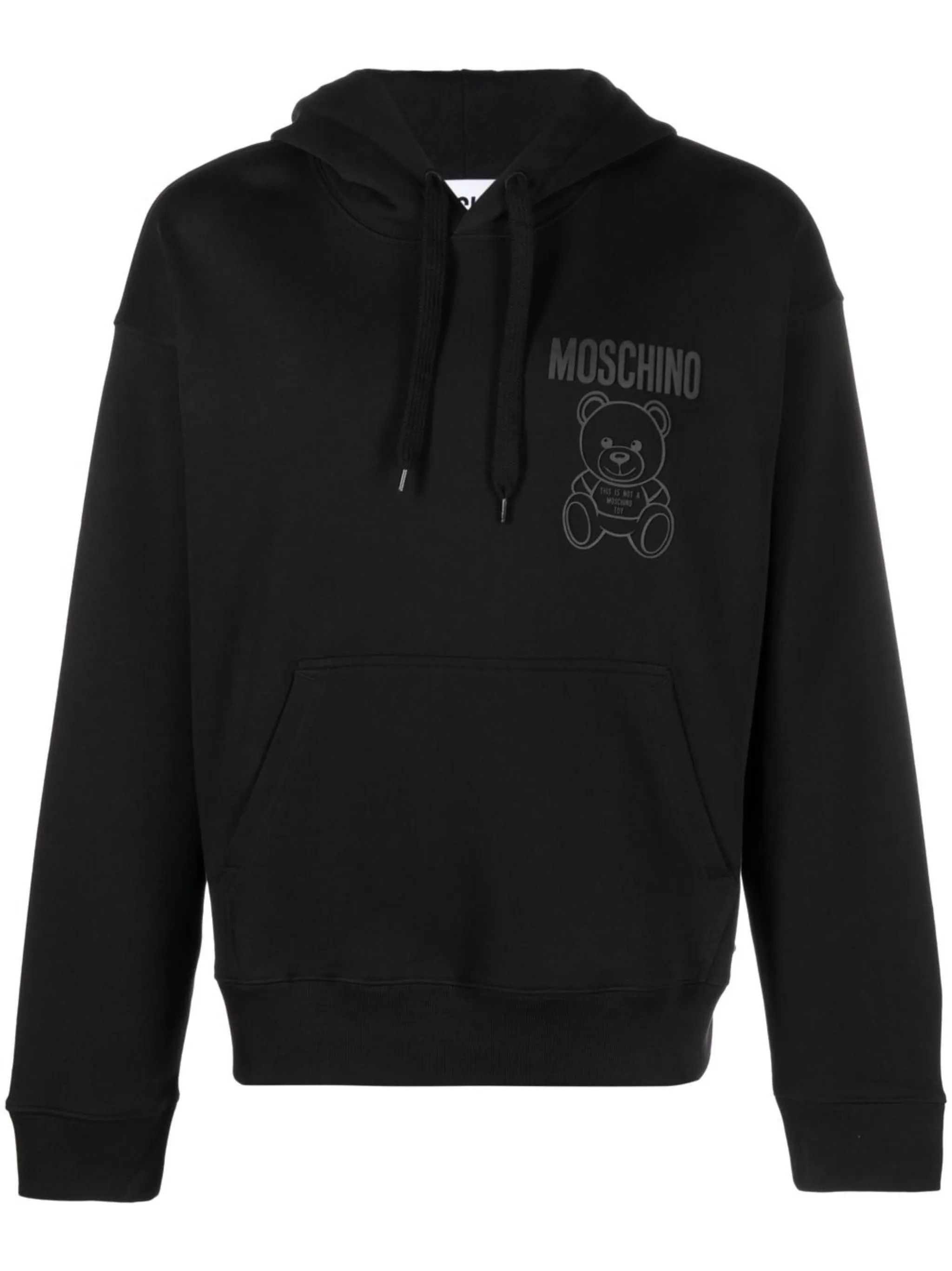 Moschino o1y0225 Logo Hoodie in Black Size US M / EU 48-50 / 2 - 1 Thumbnail