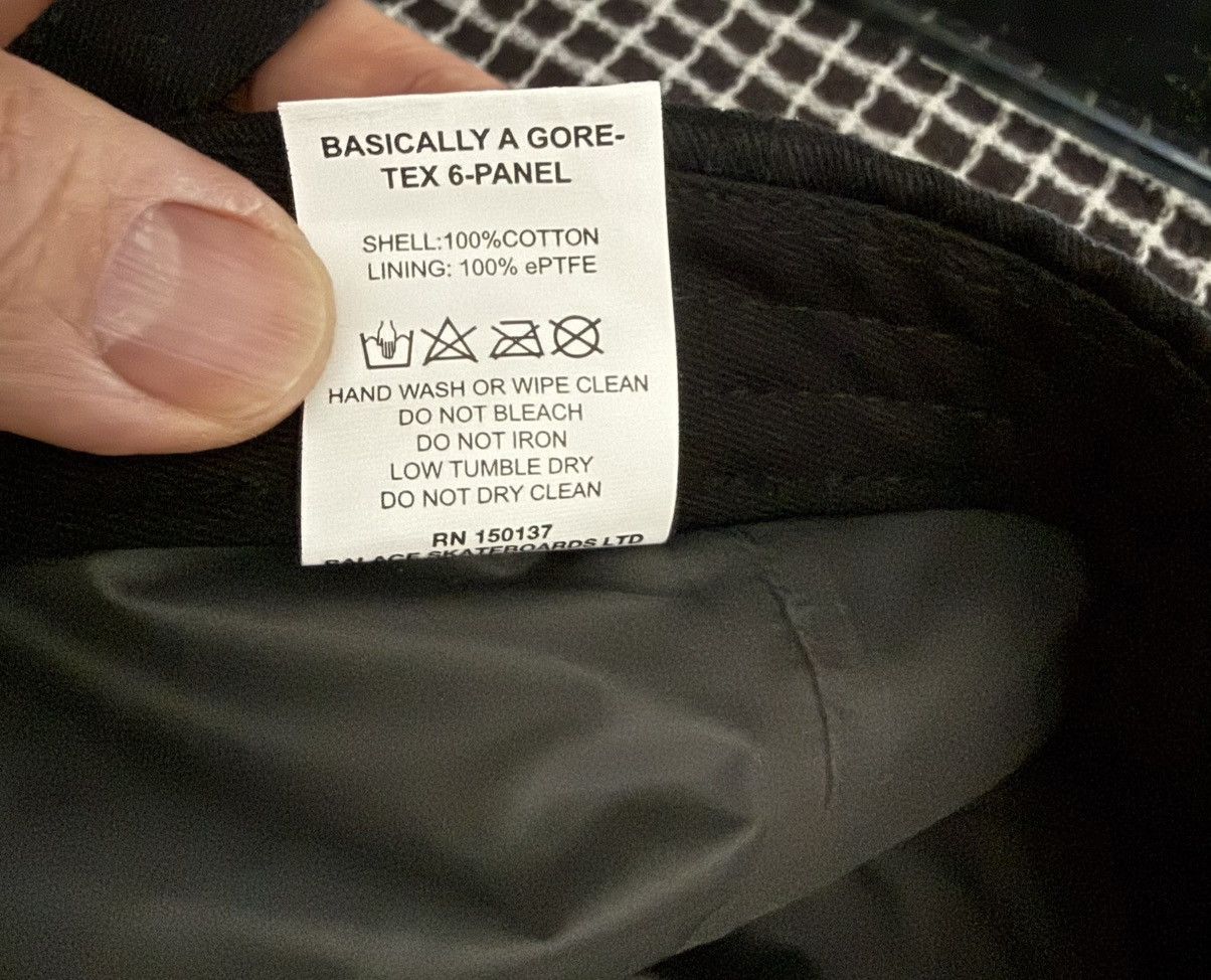 Palace Palace BASICALLY A GORE-TEX 6-PANEL Hat Baseball Cap Black Size ONE SIZE - 9 Thumbnail