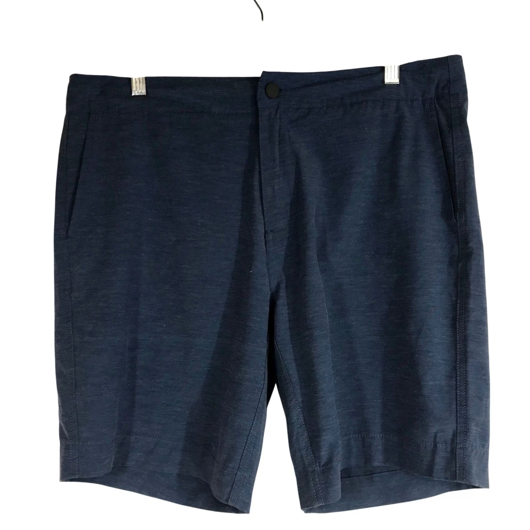 Faherty Faherty Shorts Mens 34 Blue All Day Men Heathered Casual Everyday Performance Size US 34 / EU 50 - 2 Thumbnail