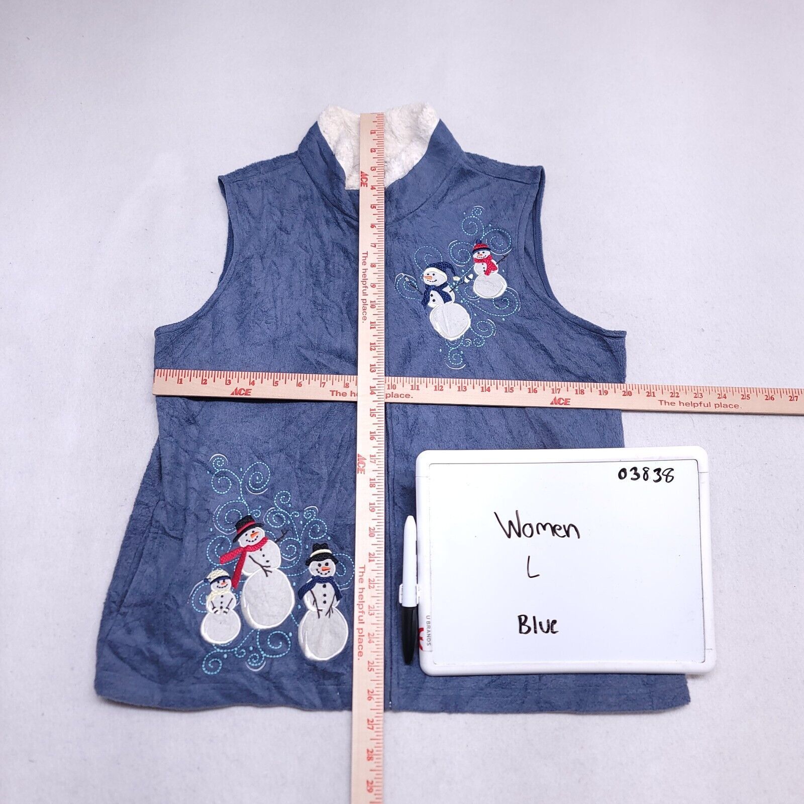 Croft & Barrow Croft & Barrow Casual Zip Up Jacket Vest Womens Size L Blue Size L / US 10 / IT 46 - 6 Thumbnail