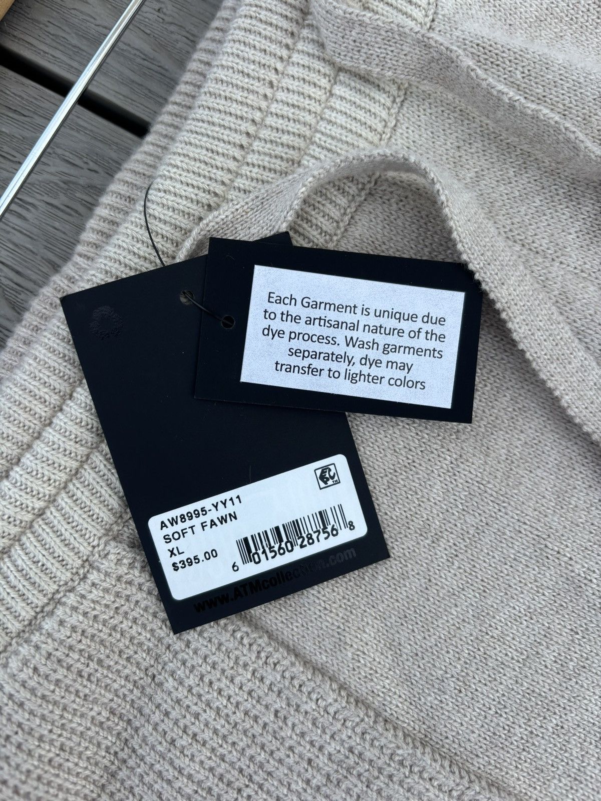 ATM Anthony Thomas Melillo ATM Cashmere Wide Leg Knit Pants XL Soft Fawn NWT Size 32" / US 10 / IT 46 - 2 Thumbnail