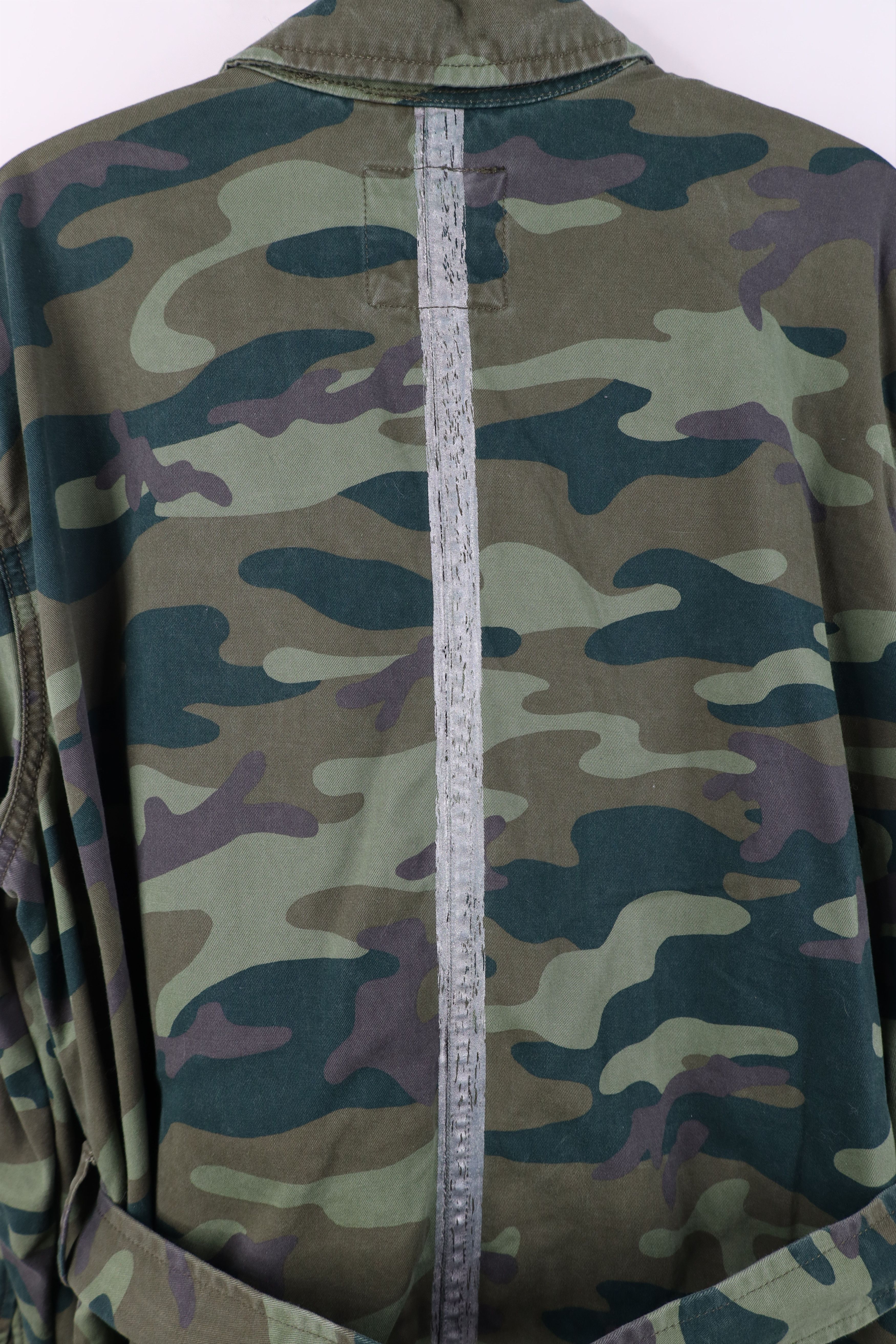 Gap Vintage Y2K Gap Camouflage Military Field Jacket Trench Coat Size XL / US 12-14 / IT 48-50 - 13 Thumbnail