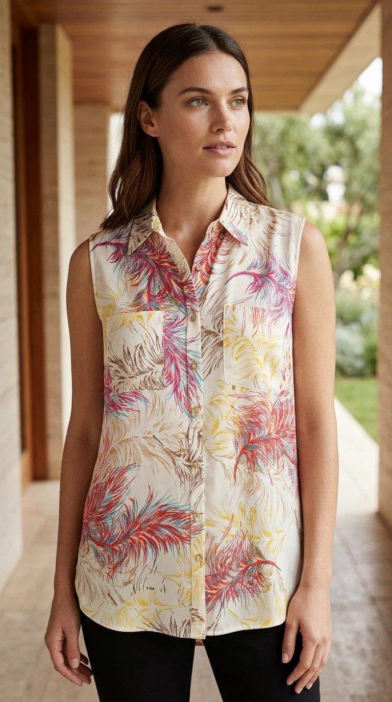 Other CAbi — Blouse | 100% Silk · Sz L Size L / US 10 / IT 46 - 1 Thumbnail