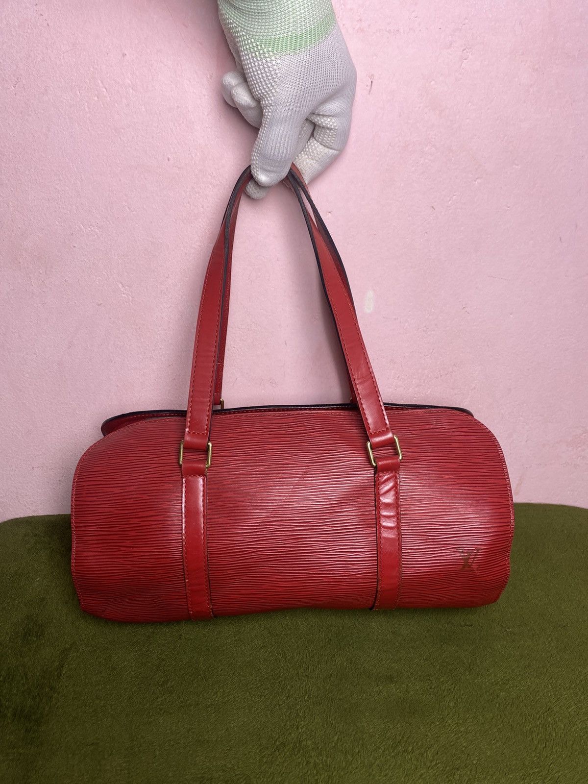 Louis Vuitton Epi Soufflot hand bag