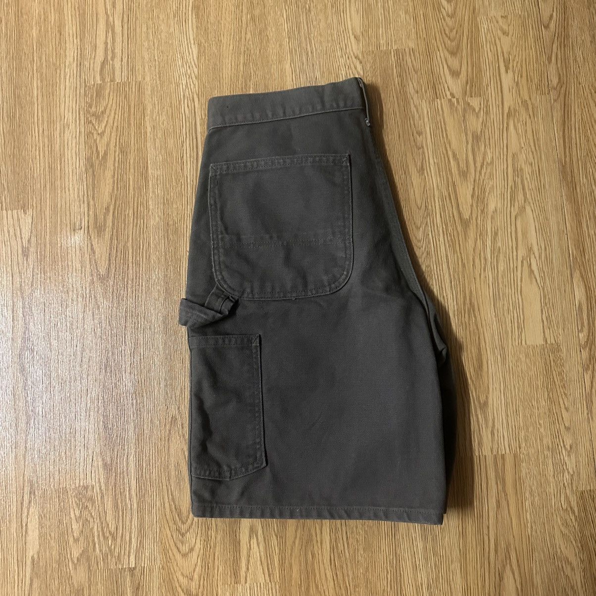 Carhartt × Vintage Carhartt Mens Canvas Carpenter Shorts 30 Moss Green B25 MOS Size US 30 / EU 46 - 4 Thumbnail