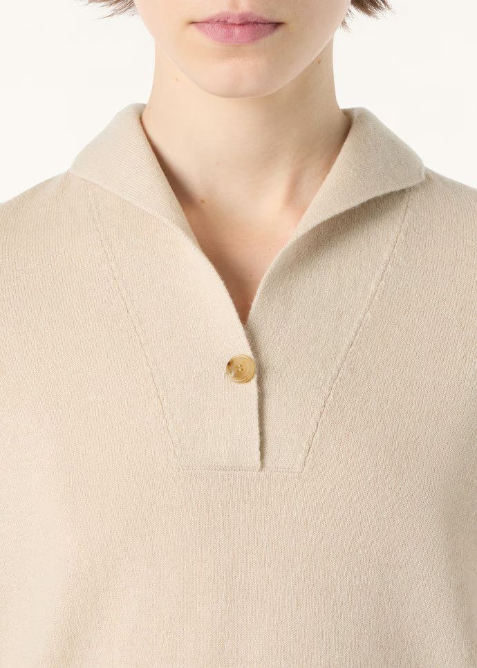 Loro Piana os11x0326 FAQ9446 Sergio Polo Shirt in Toffee Cream Size M / US 6-8 / IT 42-44 - 7 Thumbnail