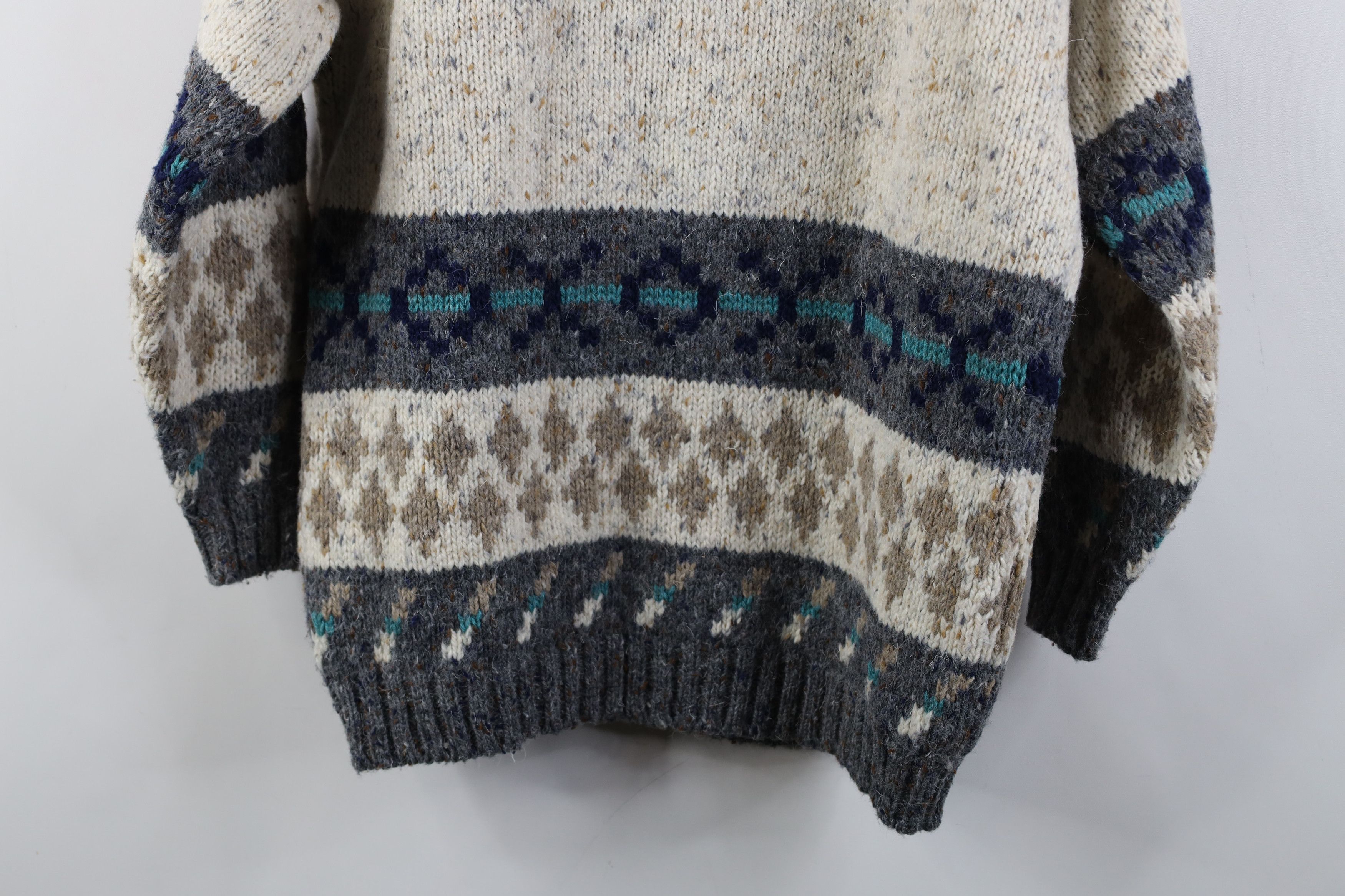 Vintage Vintage 90s Streetwear Fair Isle Southwestern Knit Sweater Size M / US 6-8 / IT 42-44 - 9 Thumbnail