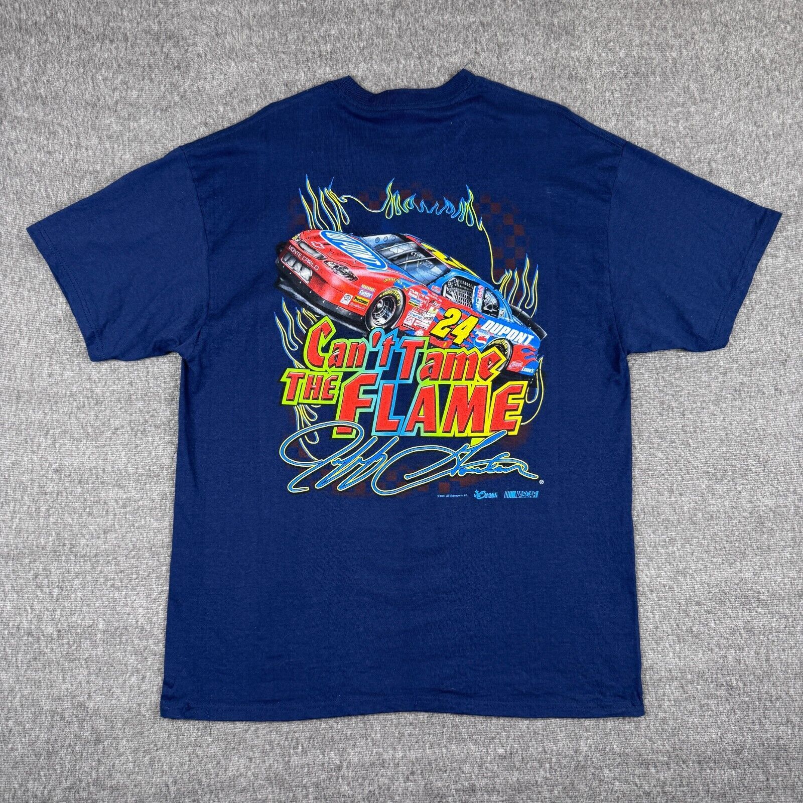 Chase Authentics Vintage Nascar Jeff Gordon T-Shirt Men's Large Blue Racing Size US L / EU 52-54 / 3 - 4 Thumbnail