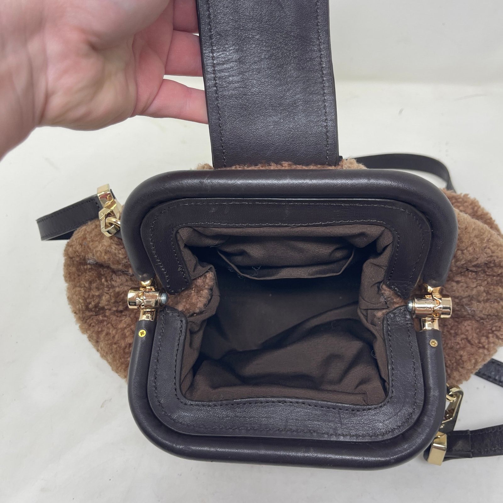 Other Nahall MINI TEDDY SHEEPSKIN in Chocolate Brown Size ONE SIZE - 11 Thumbnail