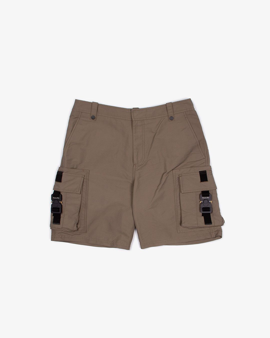 image of Dior Nylon Buckle Short | 48 in Brown, Men's (Size 32)