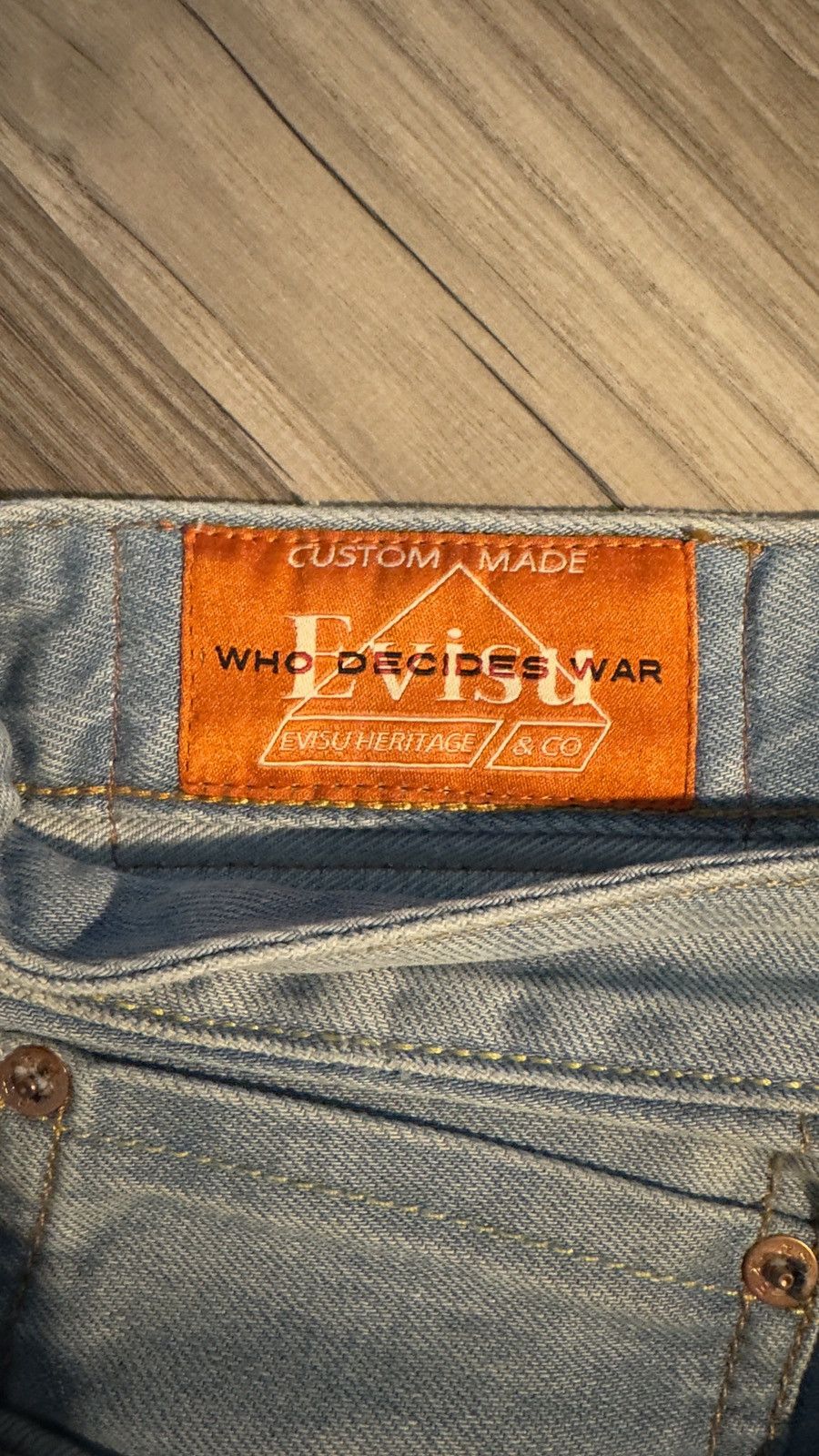 Evisu × Who Decides War MRDR BRVDO x Evisu Japanese Denim Size US 38 / EU 54 - 3 Thumbnail