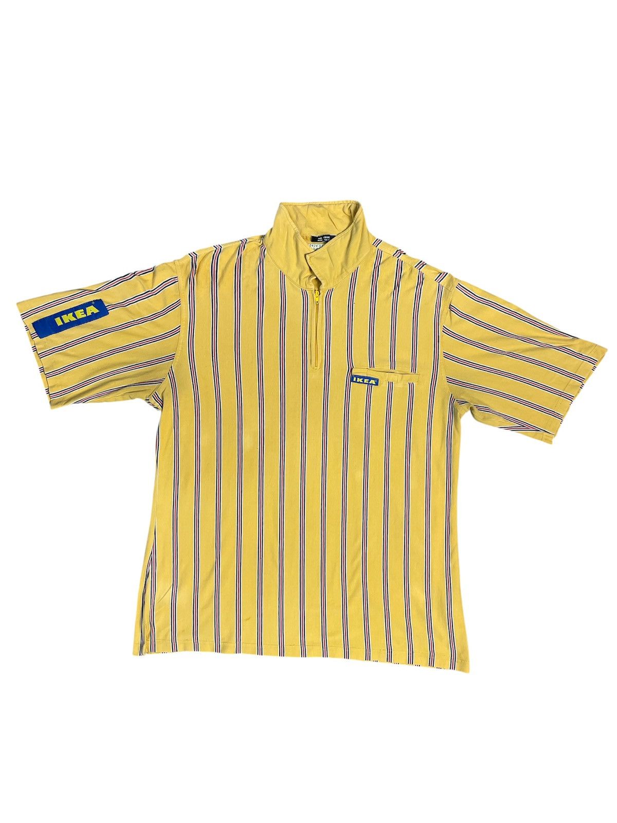 Ikea RARE 🔥 Ikea Vertical Striped Zipper Polo Tee Size US M / EU 48-50 / 2 - 1 Thumbnail