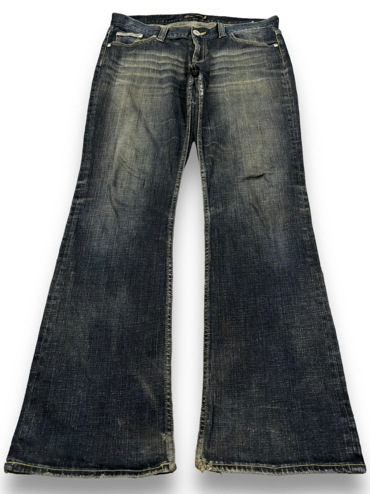 Hysteric Glamour Vintage Japanese Brand Studded Pocket Washed Flare Jeans Size US 33 - 1 Thumbnail