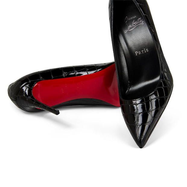 Christian Louboutin Kate 85mm Croc Pumps Size US 9 / IT 39 - 6 Thumbnail