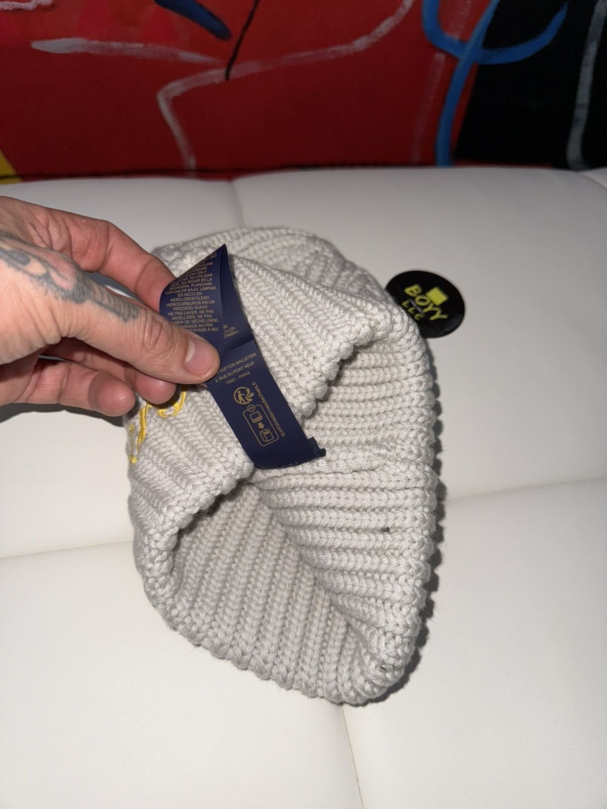 Louis Vuitton Louis Vuitton logo wool beanie Size ONE SIZE - 6 Thumbnail