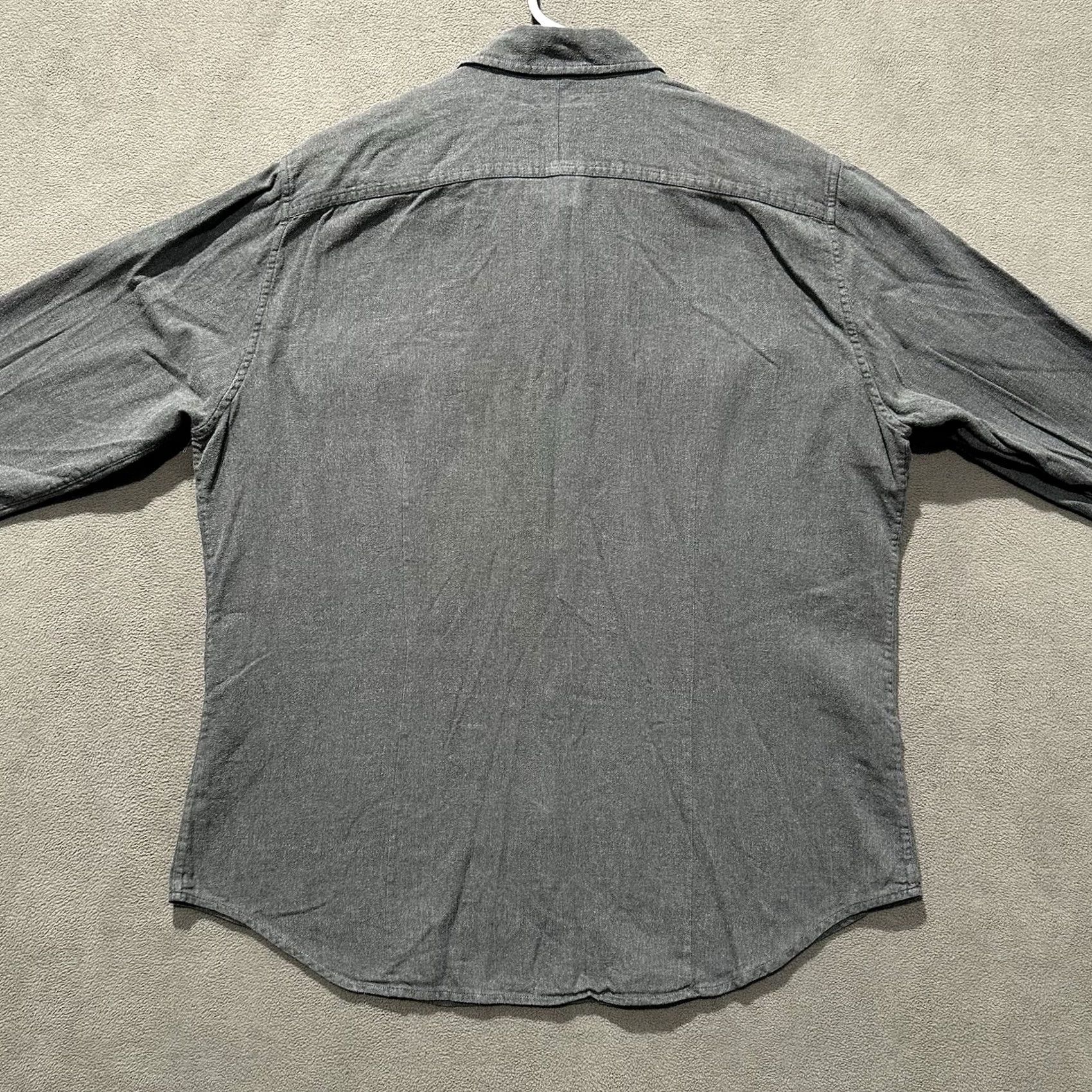 Theory Theory Shirt Mens XL Gray Button Up Long Sleeve Pockets EUC Size US XL / EU 56 / 4 - 2 Thumbnail