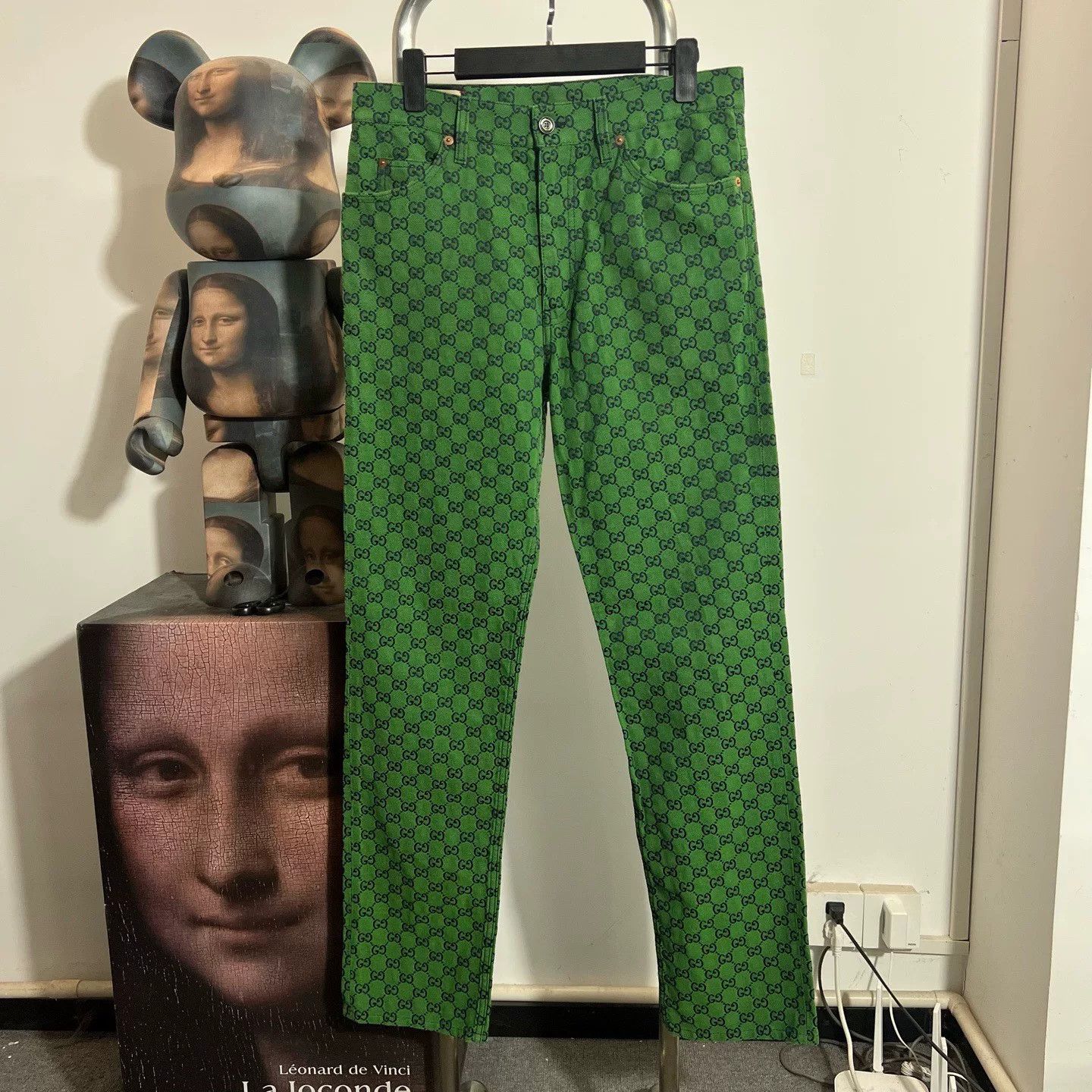 Gucci gucci green printed denim pants W3003 Size US 32 / EU 48 - 1 Thumbnail