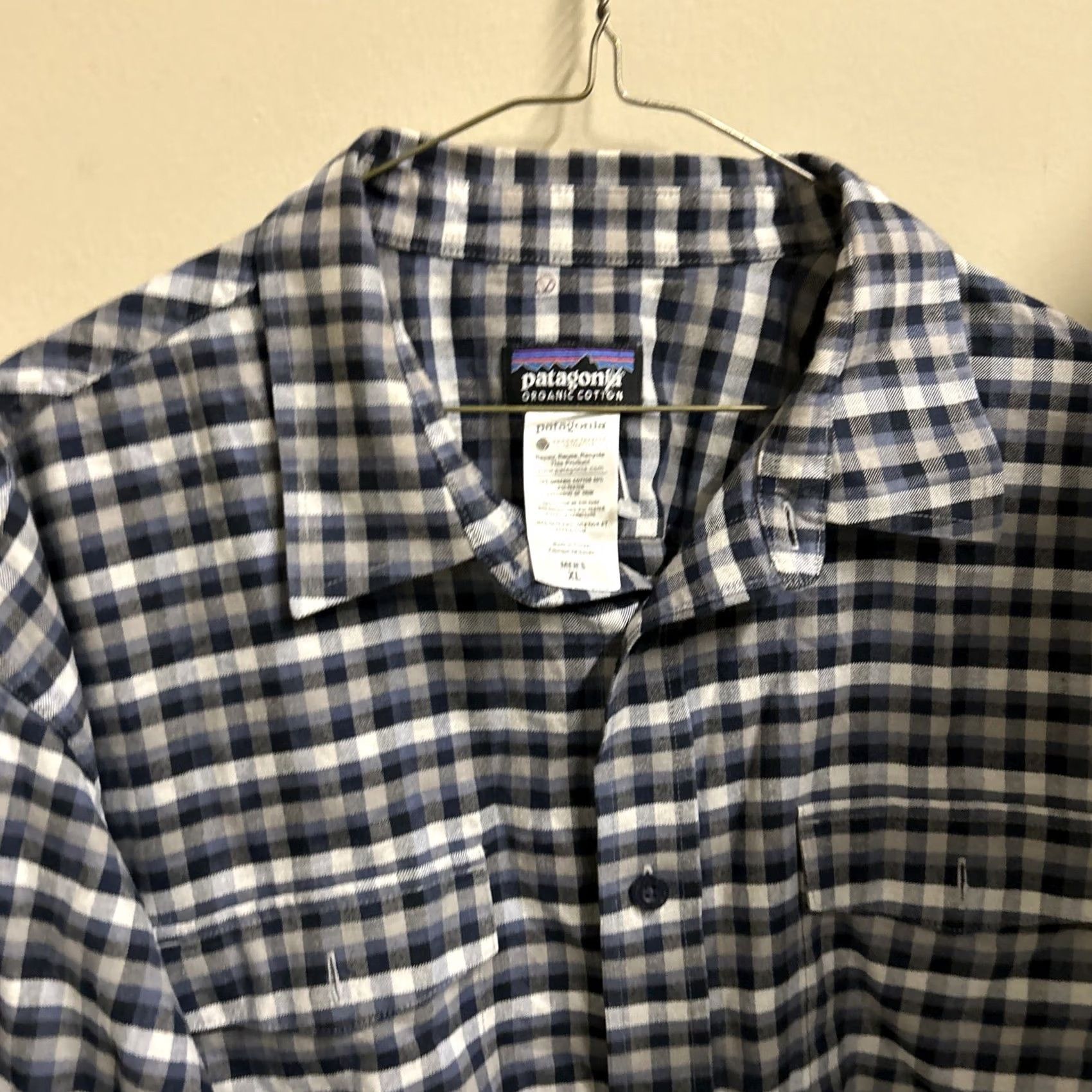 Patagonia Patagonia Shirt Blue Plaid Organic Cotton Button-Up Long Sleeve XL Men’s Regular Size Adjustable Collar Button-Up Shirt Size US XL / EU 56 / 4 - 4 Thumbnail