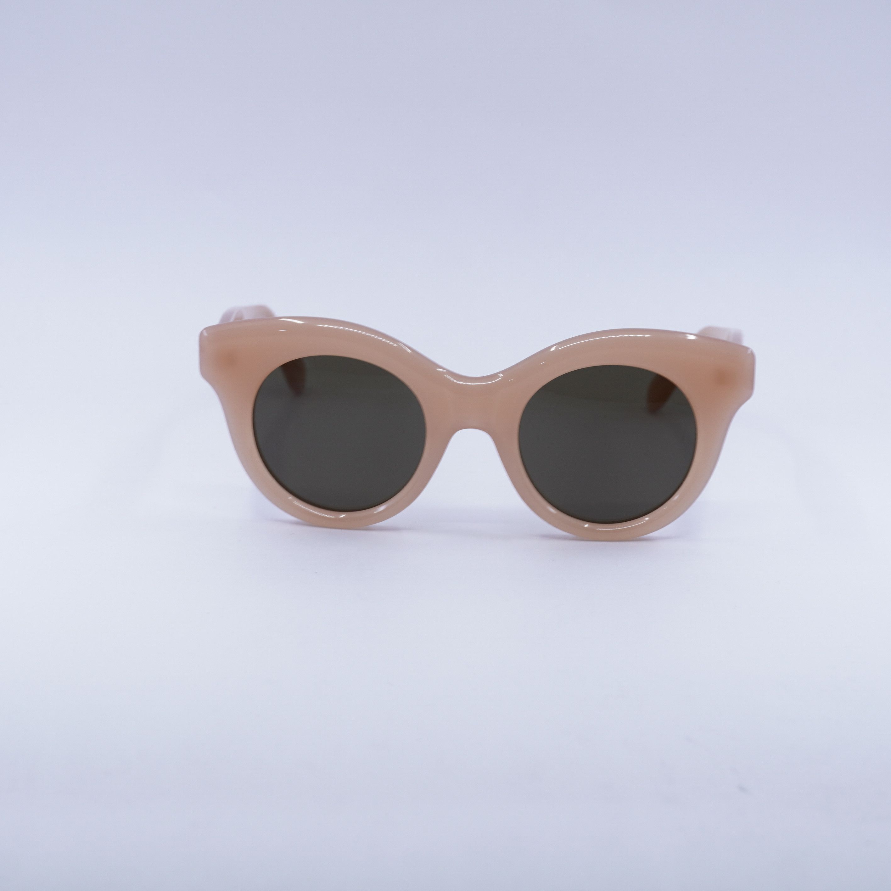 Loewe Loewe LW40126I 72E Sunglasses Pink Round Frame, Grey Lenses Size ONE SIZE - 2 Thumbnail