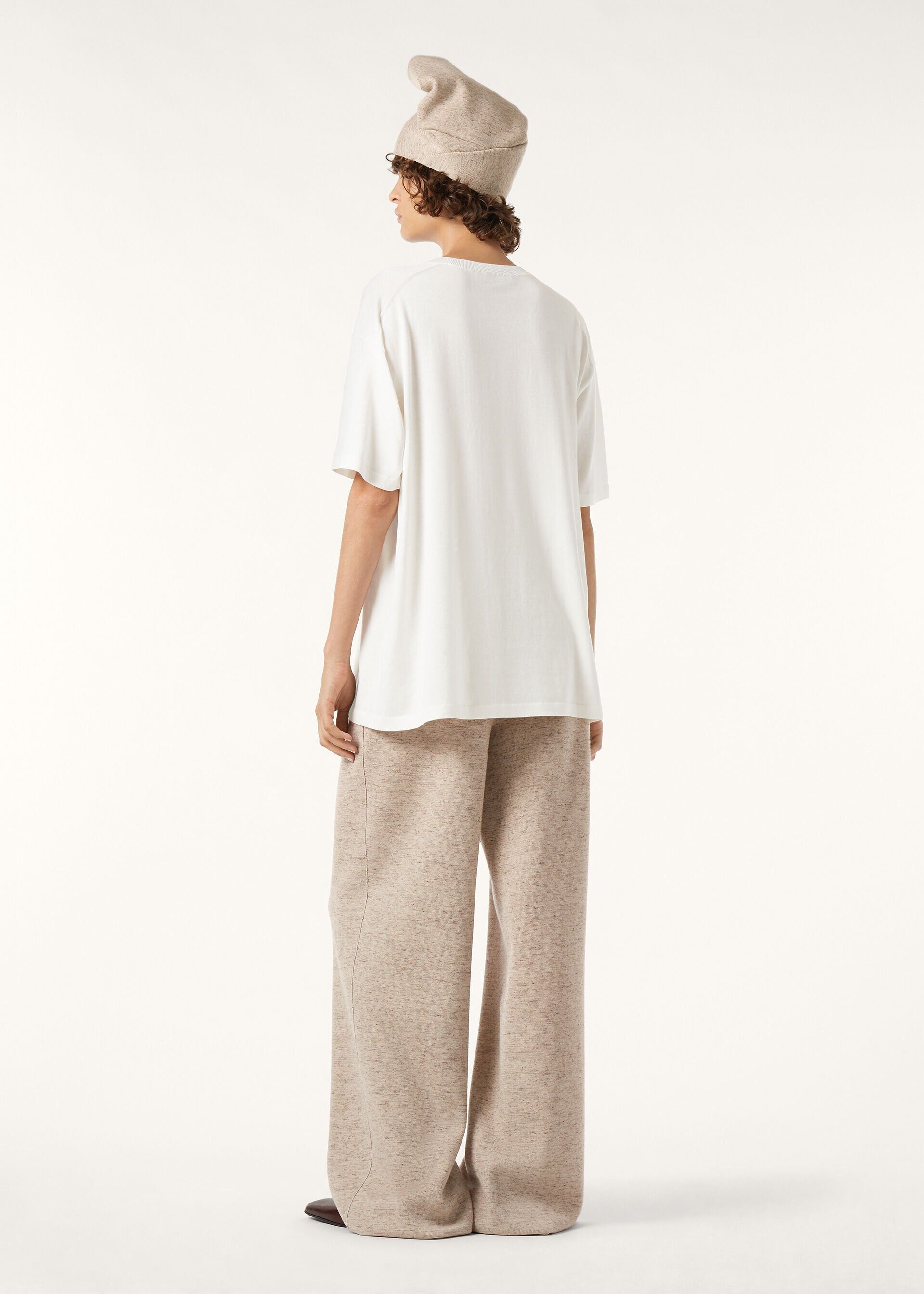 Loro Piana os11x0526 FAQ8157 Angera Crewneck T-Shirt in White Size L / US 10 / IT 46 - 5 Thumbnail