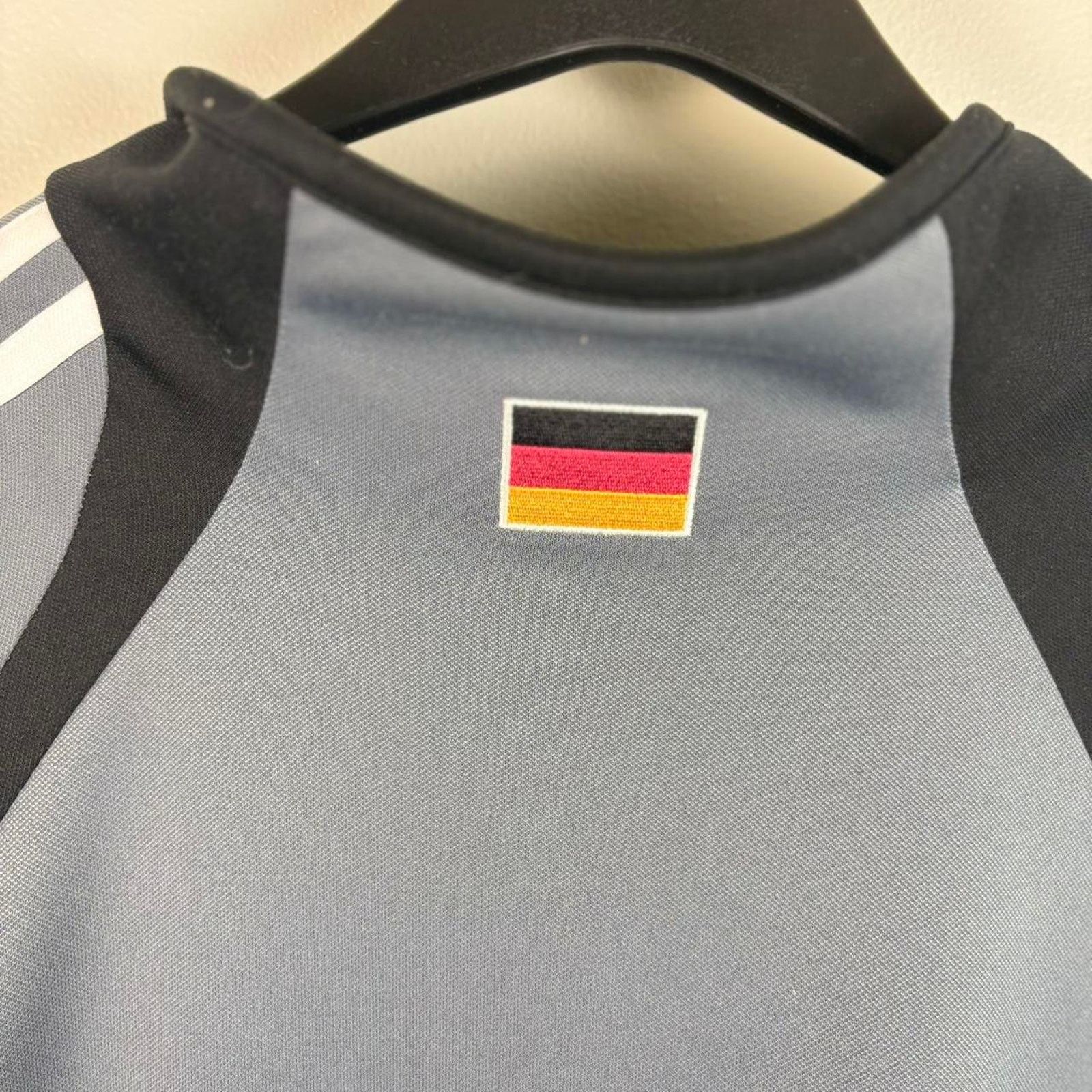 Adidas Adidas germany 2000s grey drill quarter zip jacket XL mens Size US XL / EU 56 / 4 - 4 Thumbnail