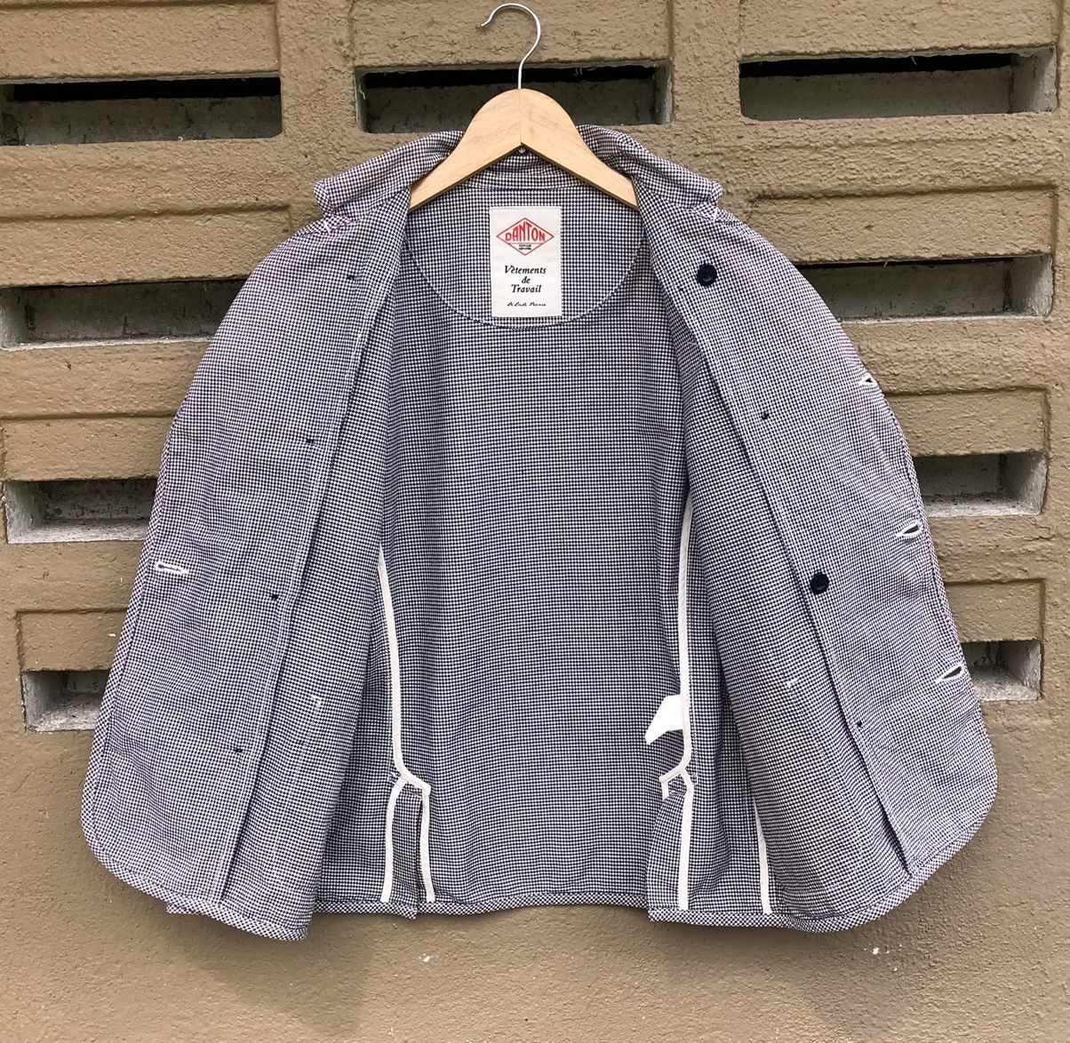 Danton Danton Vetements De Travail Houndstooth Design Jacket Size US S / EU 44-46 / 1 - 3 Thumbnail