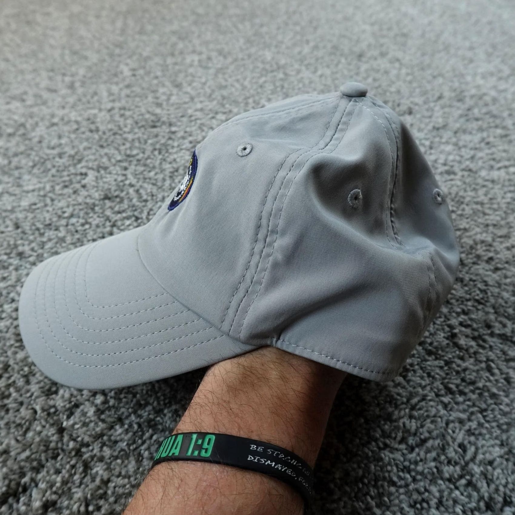 Southern Tide Southern Tide Hat Cap Mens One Size Gray Magnolia Flag Adjustable Strap Back Baseball Cap Size ONE SIZE - 3 Thumbnail