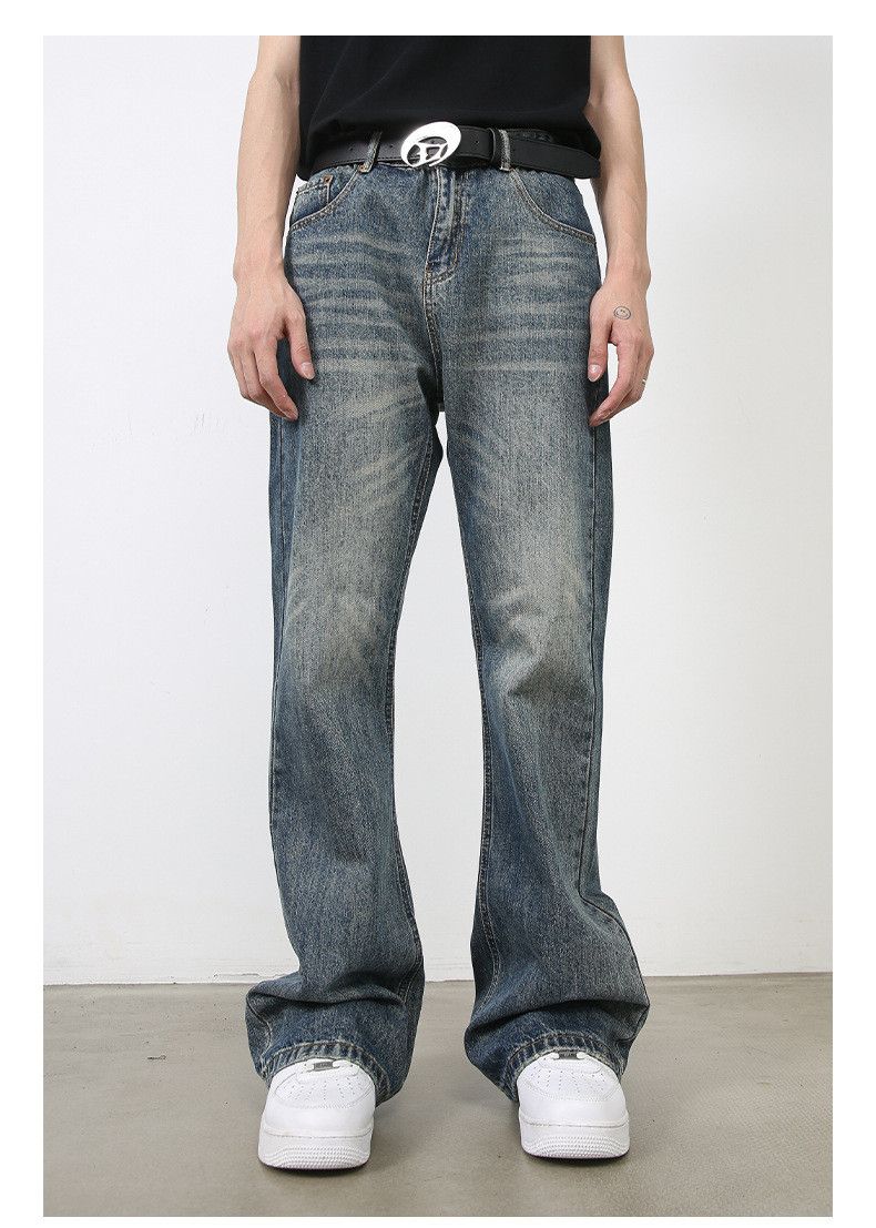 Japanese Brand × Jean Trendy American retro flared straight jeans Size US 32 / EU 48 - 1 Thumbnail