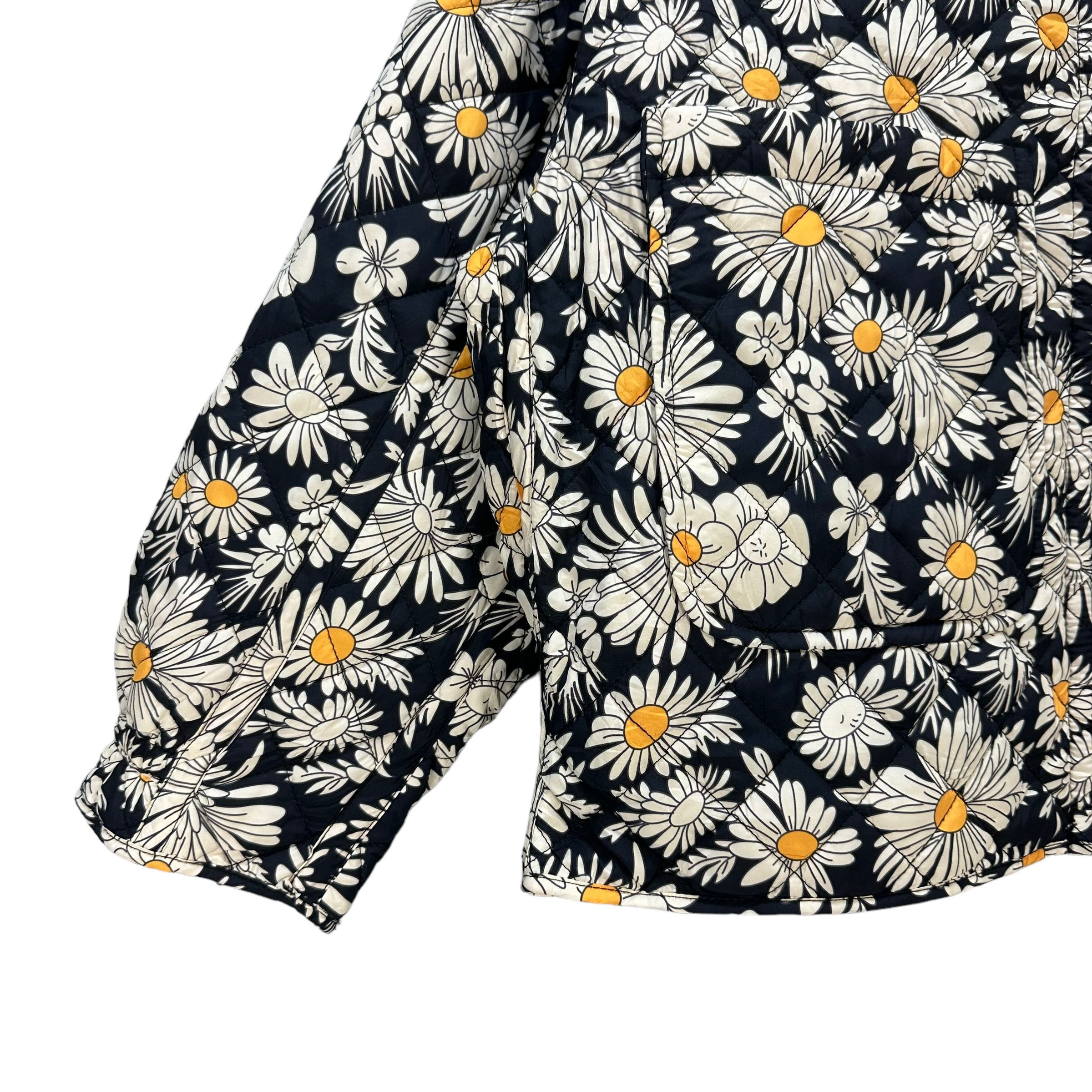 Zara ZARA FLOWERS ALLOVER QUILTED JACKET #8614-017 Size S / US 4 / IT 40 - 4 Thumbnail