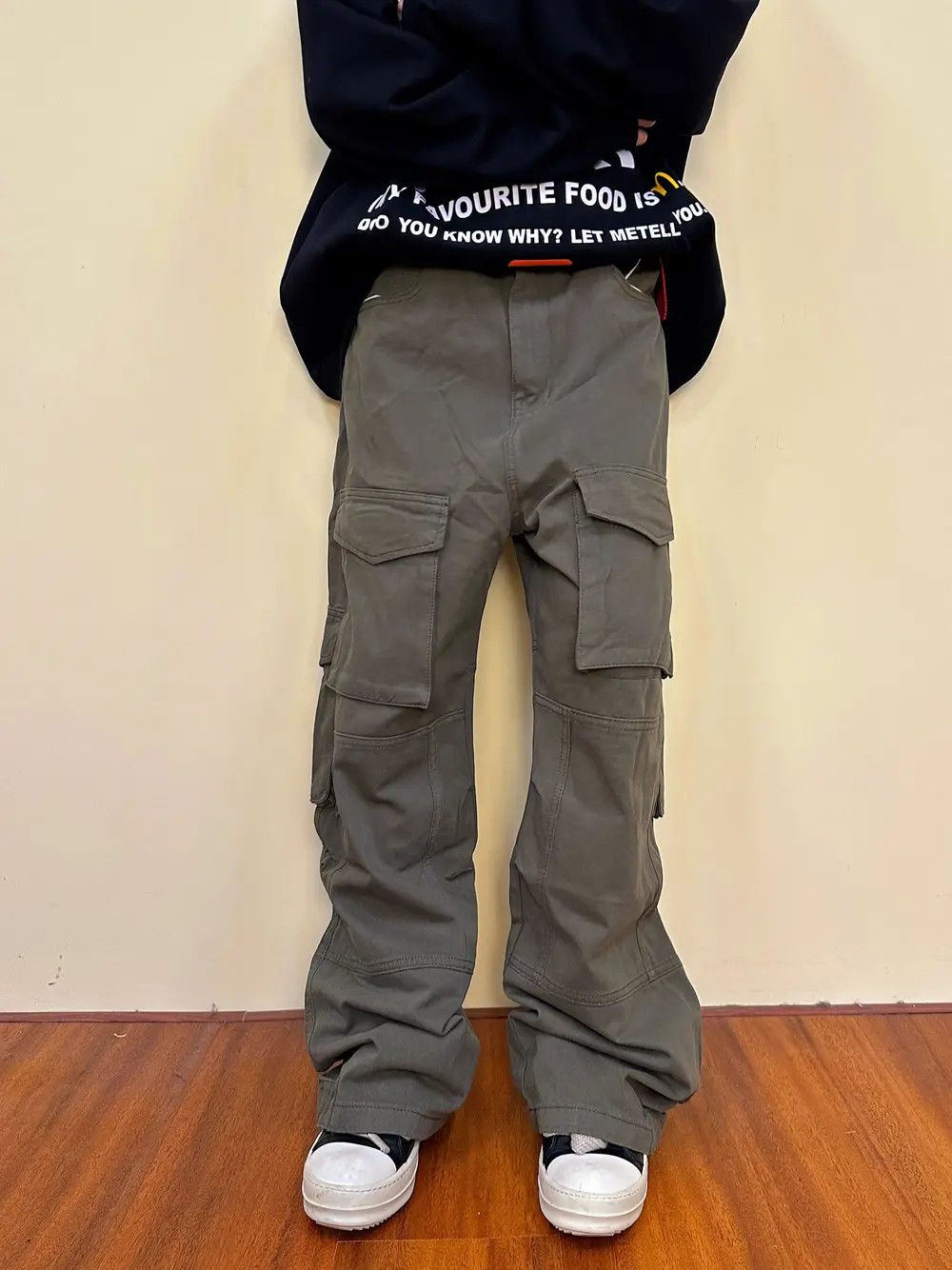 Japanese Brand × Jean Gray Cargo Stacked Pants Size US 28 / EU 44 - 5 Thumbnail