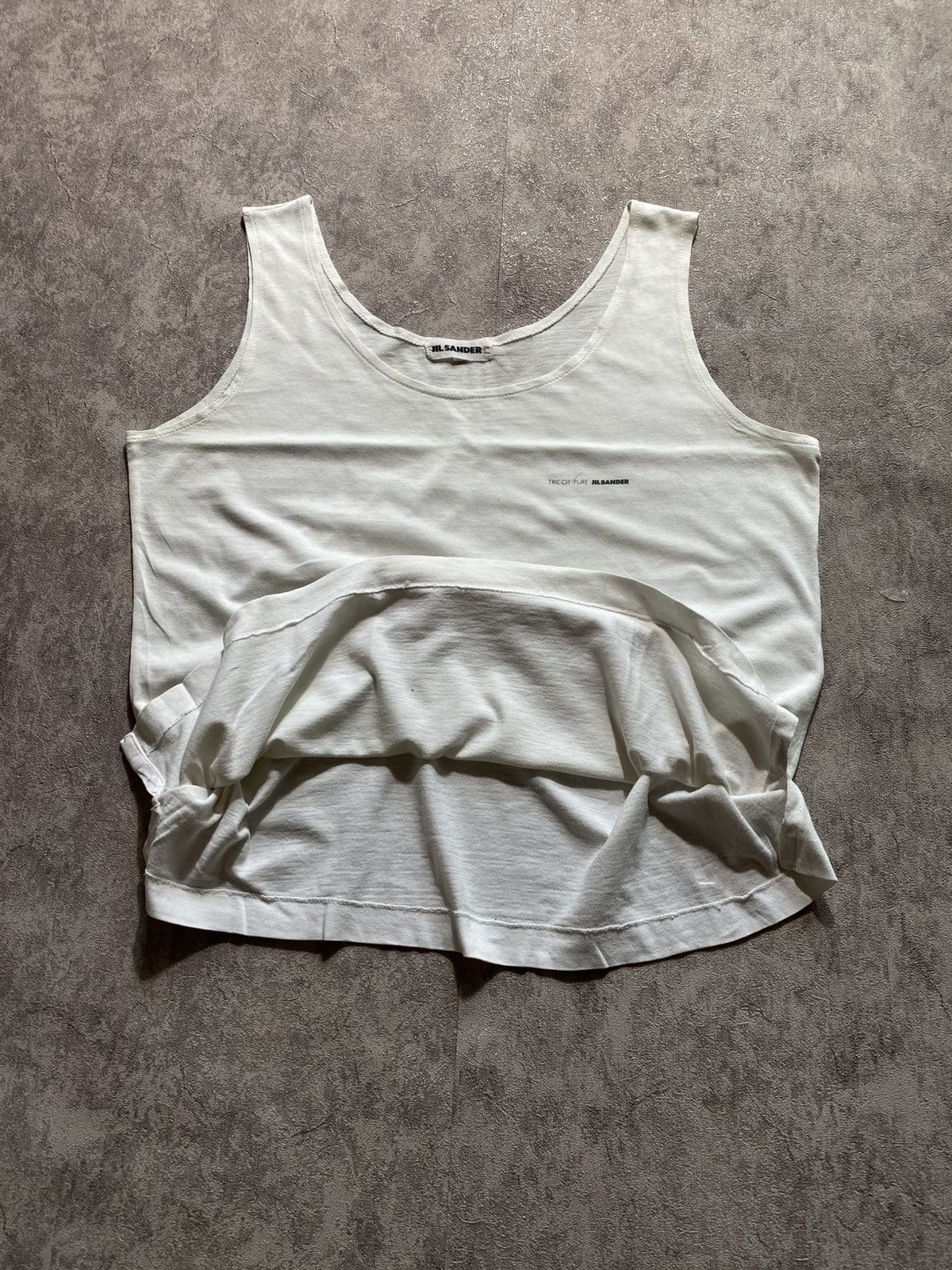 Jil Sander Jil Sander Tricot Pure Logo Tank Top Size US S / EU 44-46 / 1 - 4 Thumbnail