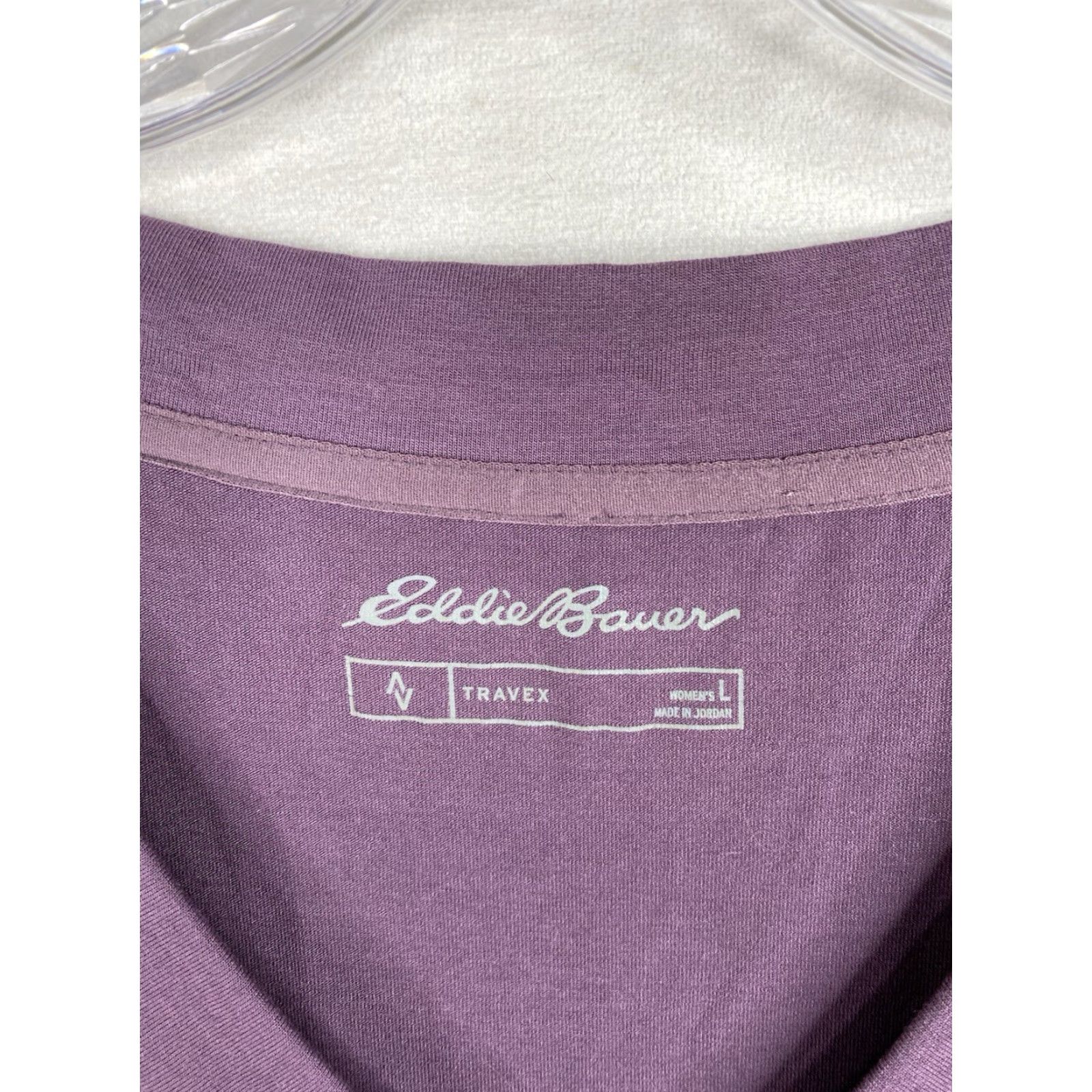 Eddie Bauer Eddie Bauer Travex Dress Women L Purple V Neck UPF 50+ Wicking Travel NWT Hiking Size L / US 10 / IT 46 - 3 Thumbnail