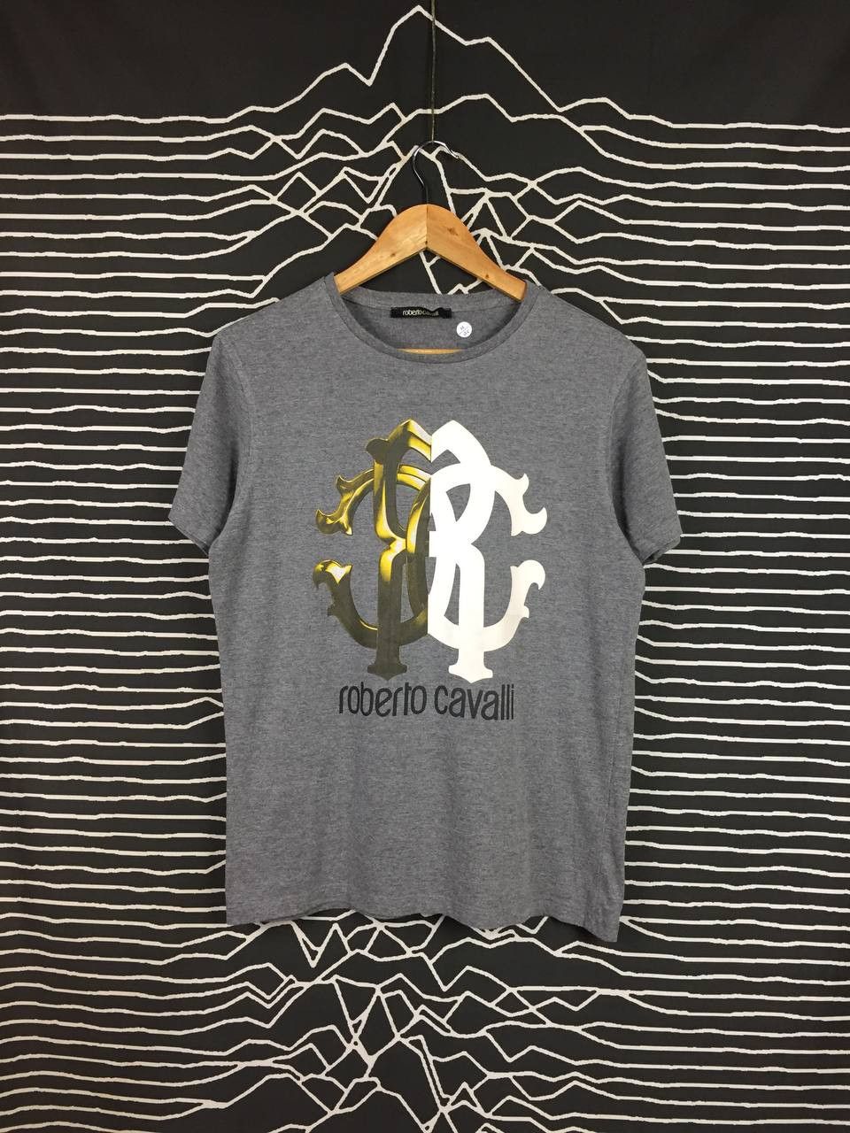 Just Cavalli × Roberto Cavalli Roberto Cavalli Monogram Logo Luxury Tee Size US L / EU 52-54 / 3 - 1 Thumbnail