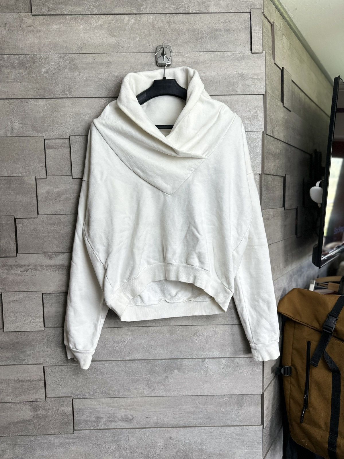 Saint Laurent Paris SAINT LAURENT Shawl Collar Cotton Jersey Sweatshirt Size US L / EU 52-54 / 3 - 1 Thumbnail