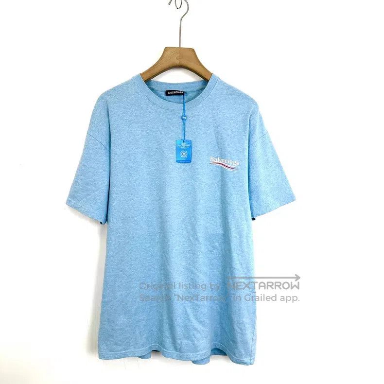 Balenciaga Balenciaga Haze blue Coca-Cola letter logo short-sleeve t- Size US S / EU 44-46 / 1 - 2 Thumbnail