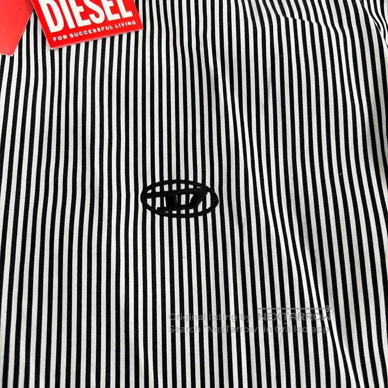 Diesel Diesel Vertical Stripe Denim Panel Shirt. Size US S / EU 44-46 / 1 - 7 Thumbnail