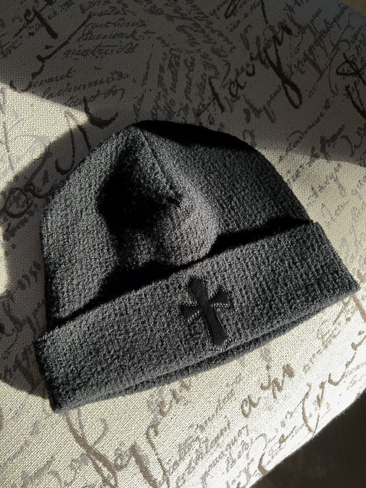 Chrome Hearts Chrome Hearts Pony Hair Cross Patch Beanie Size ONE SIZE - 4 Thumbnail