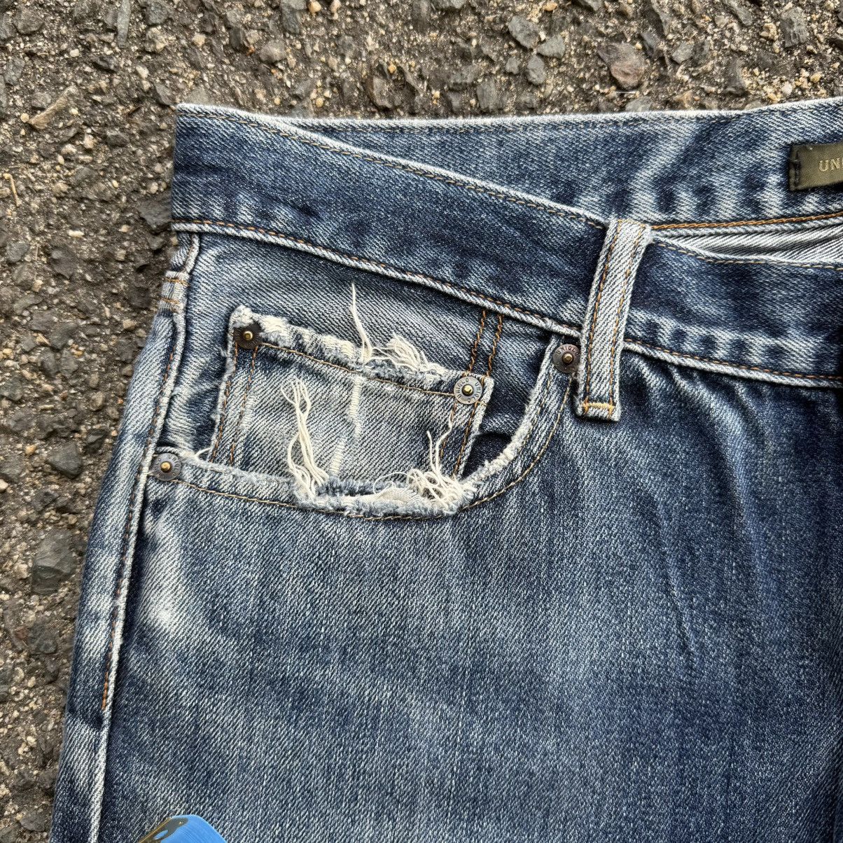 Japanese Brand VINTAGE JAPANESE STRAIGHT FADED JEAN DENIM PANTS Size US 35 - 6 Thumbnail