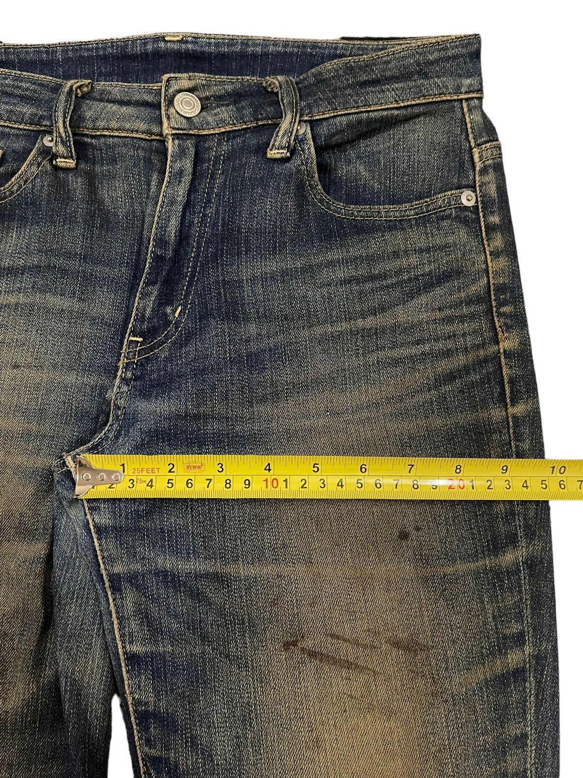 Uniqlo Vintage Japanese Uniqlo Mud Wash Style Flare Jeans Size US 30 / EU 46 - 12 Thumbnail