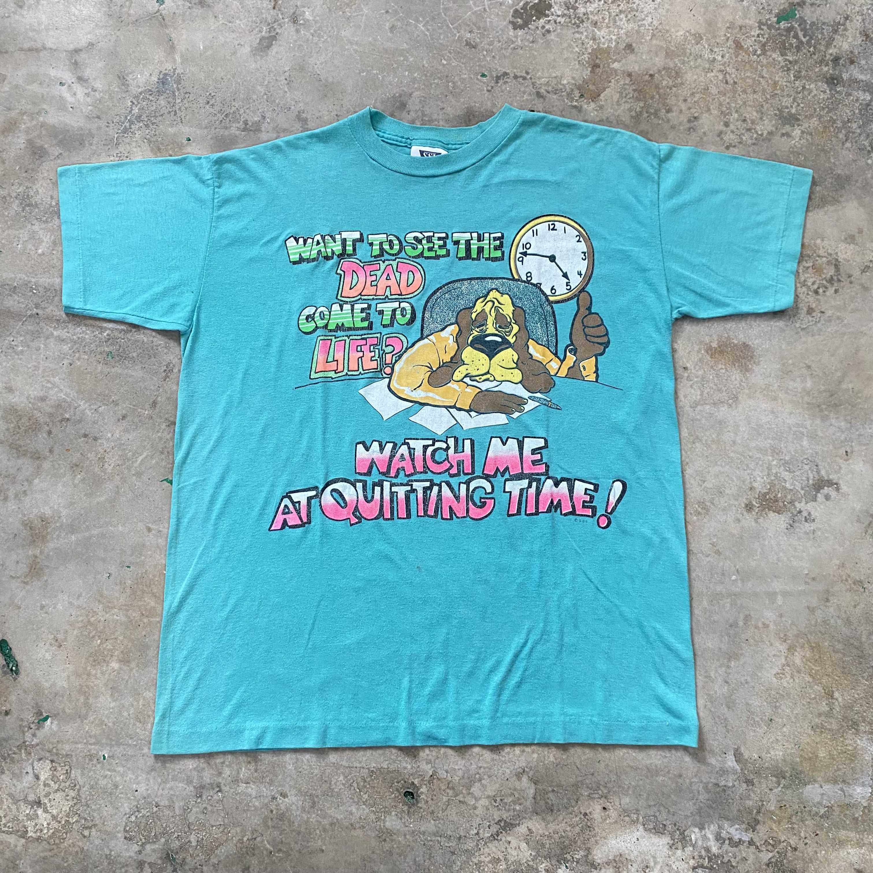 Vintage Vintage 90s Humor T Shirt TS008 Size US L / EU 52-54 / 3 - 1 Thumbnail