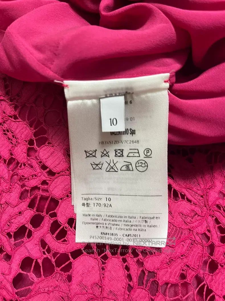 Valentino Valentino Lace dress openwork peach Size M / US 6-8 / IT 42-44 - 4 Thumbnail