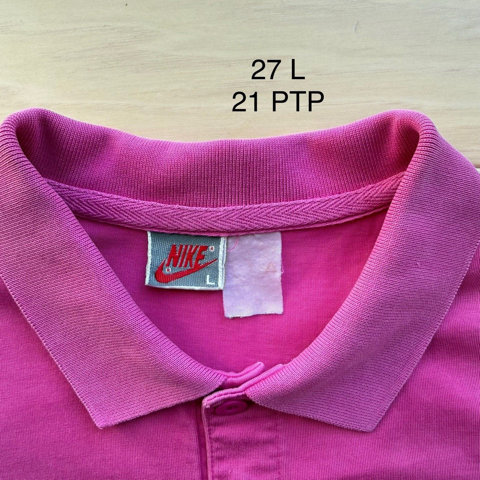 Nike Vintage Nike Polo Shirt L Pink 90s Boulder Boulder Memorial Size US L / EU 52-54 / 3 - 5 Thumbnail